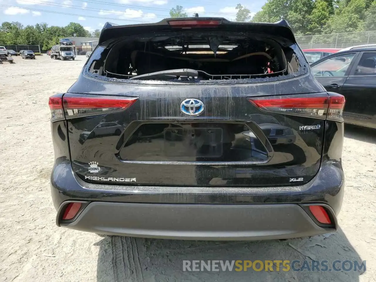 6 fotografías del automóvil dañado 5TDHBRCH1MS028122 TOYOTA HIGHLANDER 2021