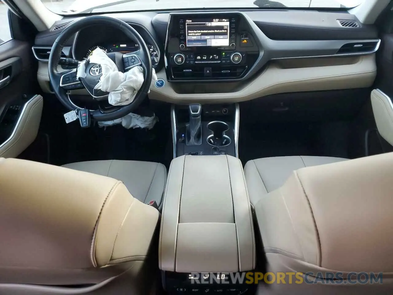 8 fotografías del automóvil dañado 5TDHBRCH1MS516244 TOYOTA HIGHLANDER 2021