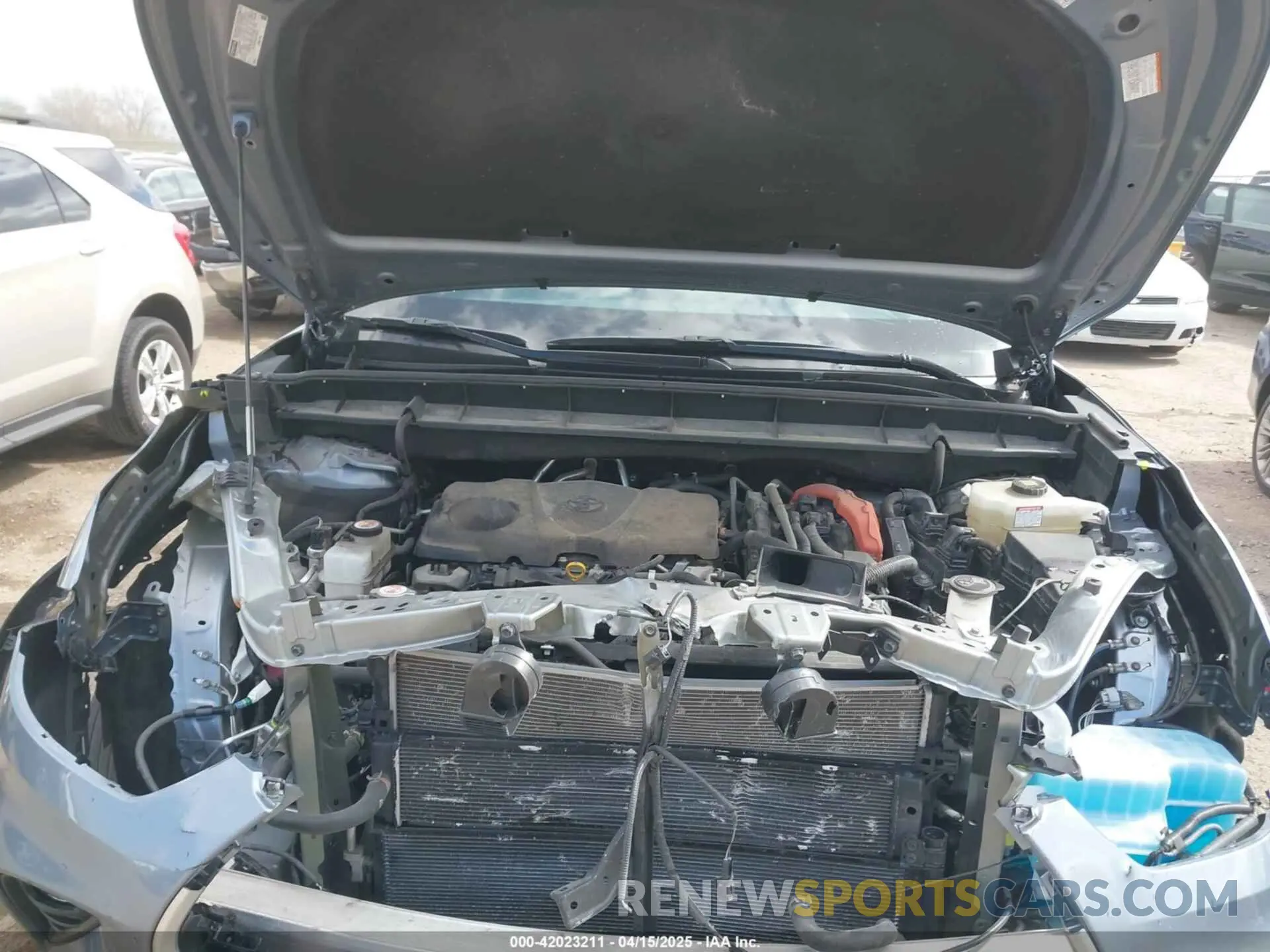 10 fotografías del automóvil dañado 5TDHBRCH2MS029022 TOYOTA HIGHLANDER 2021