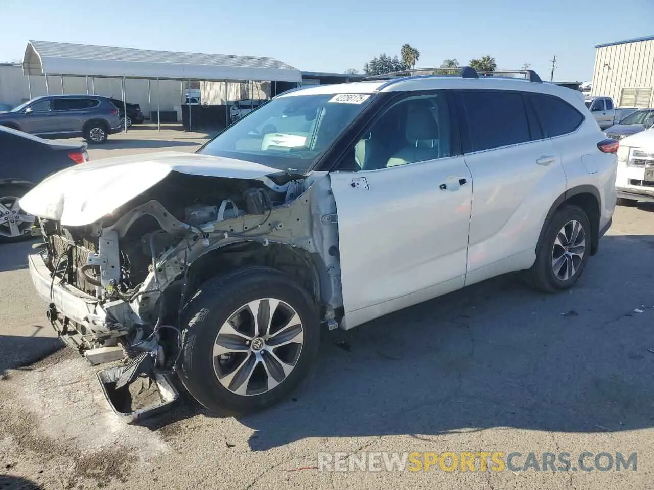 1 fotografías del automóvil dañado 5TDHBRCH3MS532560 TOYOTA HIGHLANDER 2021