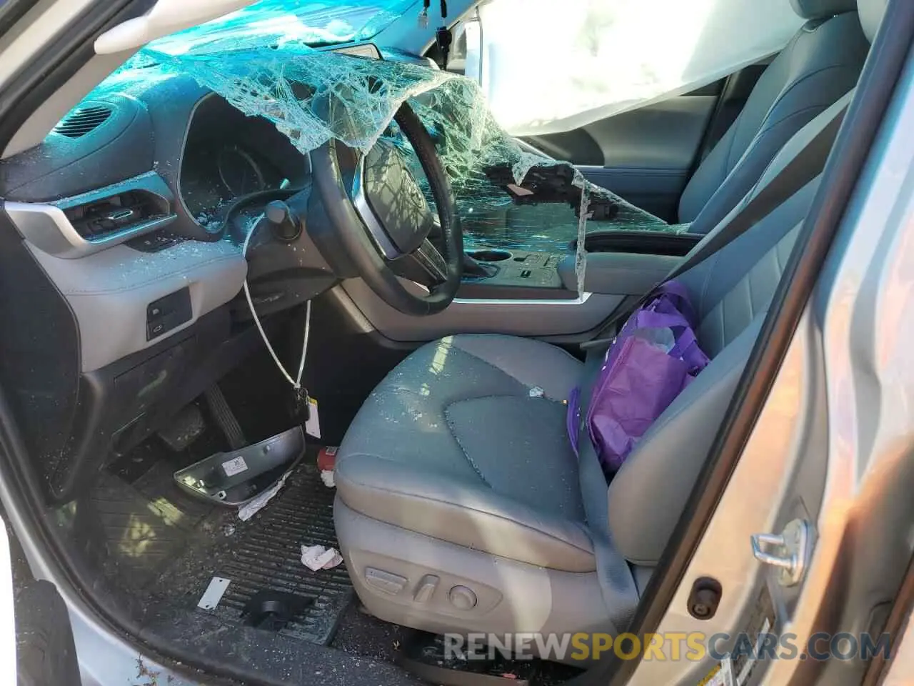 7 fotografías del automóvil dañado 5TDHBRCH4MS517565 TOYOTA HIGHLANDER 2021