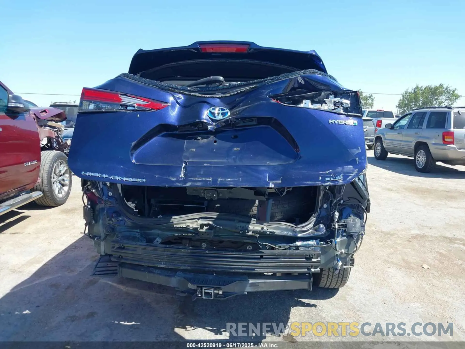17 fotografías del automóvil dañado 5TDHBRCH6MS516952 TOYOTA HIGHLANDER 2021