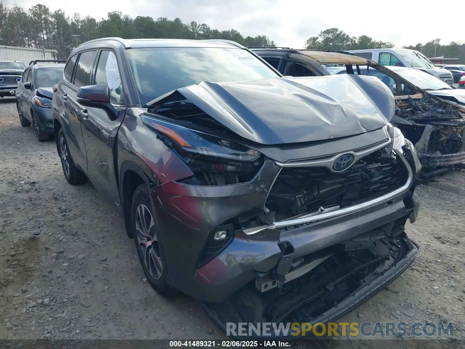 12 fotografías del automóvil dañado 5TDHBRCH6MS535341 TOYOTA HIGHLANDER 2021
