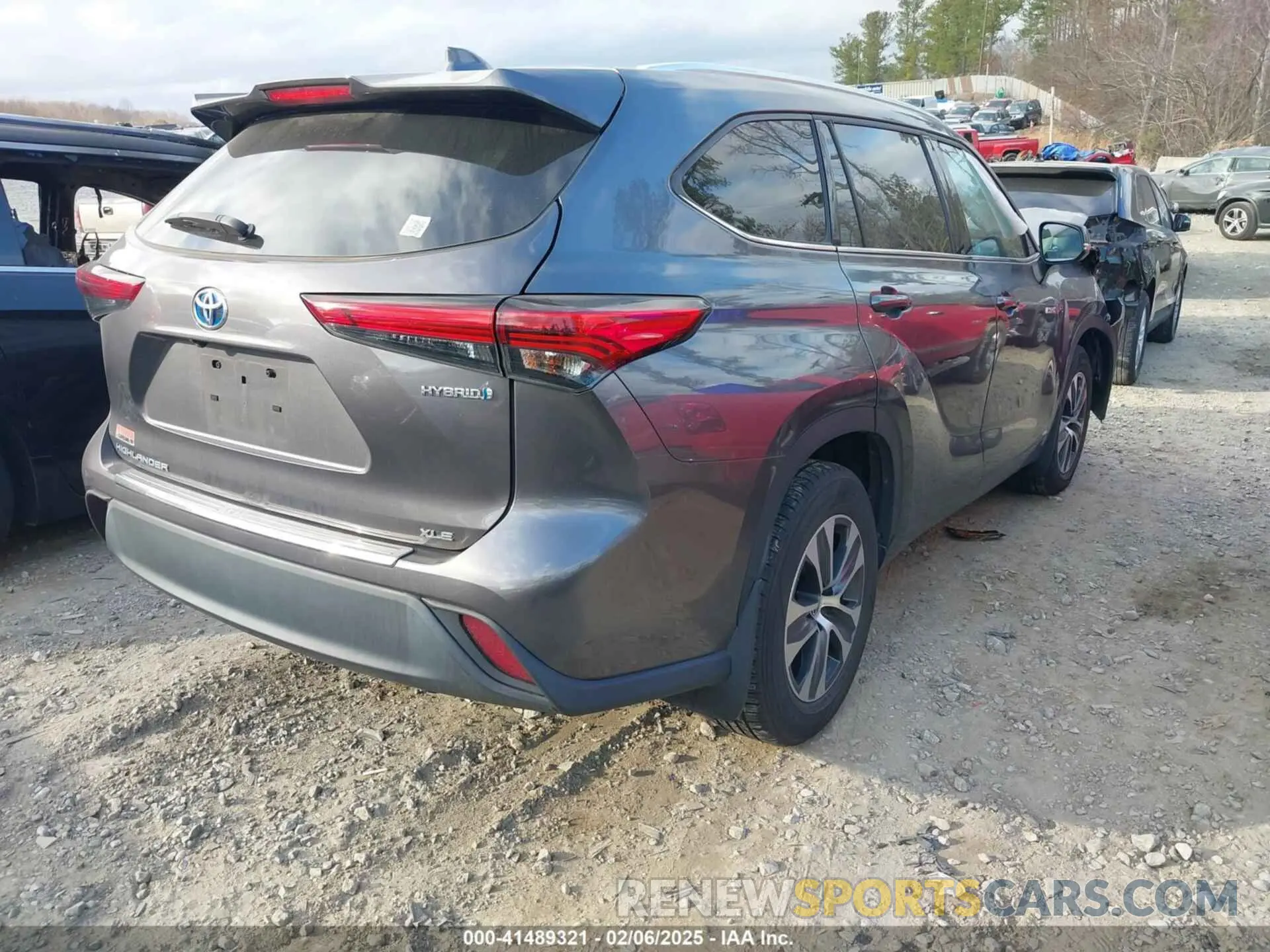 4 fotografías del automóvil dañado 5TDHBRCH6MS535341 TOYOTA HIGHLANDER 2021