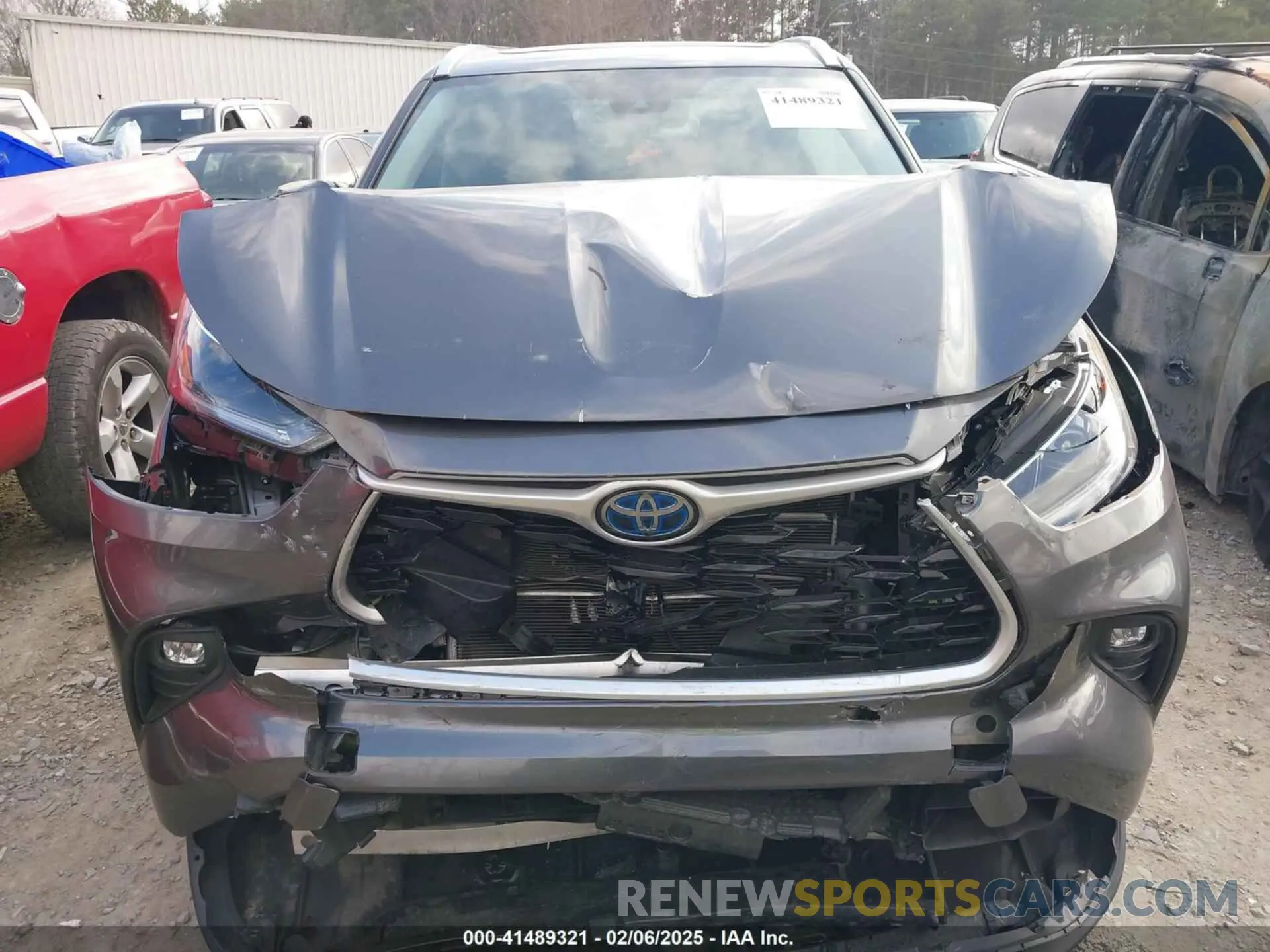 6 fotografías del automóvil dañado 5TDHBRCH6MS535341 TOYOTA HIGHLANDER 2021