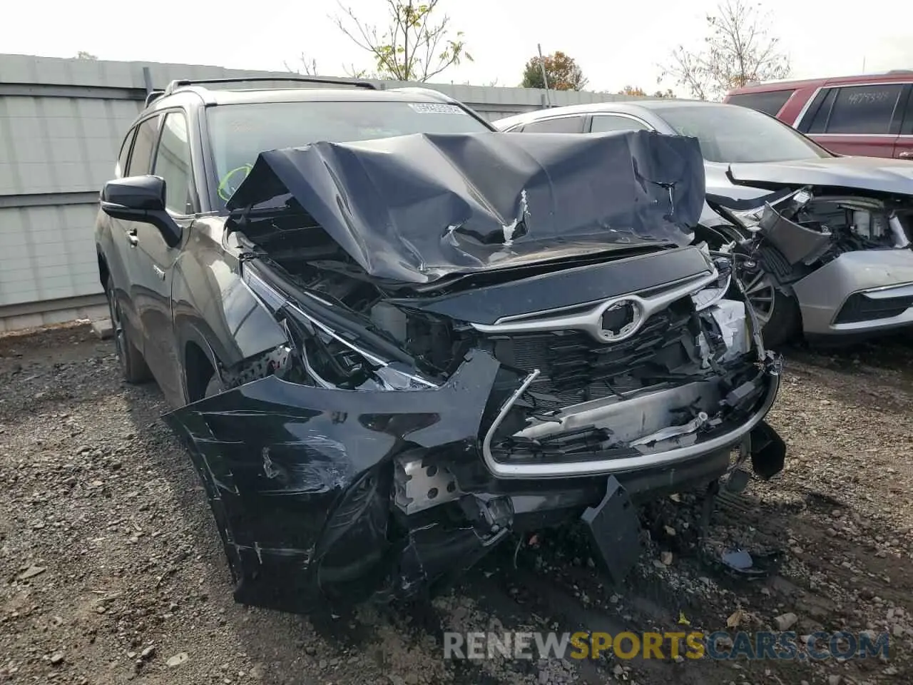 9 fotografías del automóvil dañado 5TDHBRCH7MS526602 TOYOTA HIGHLANDER 2021