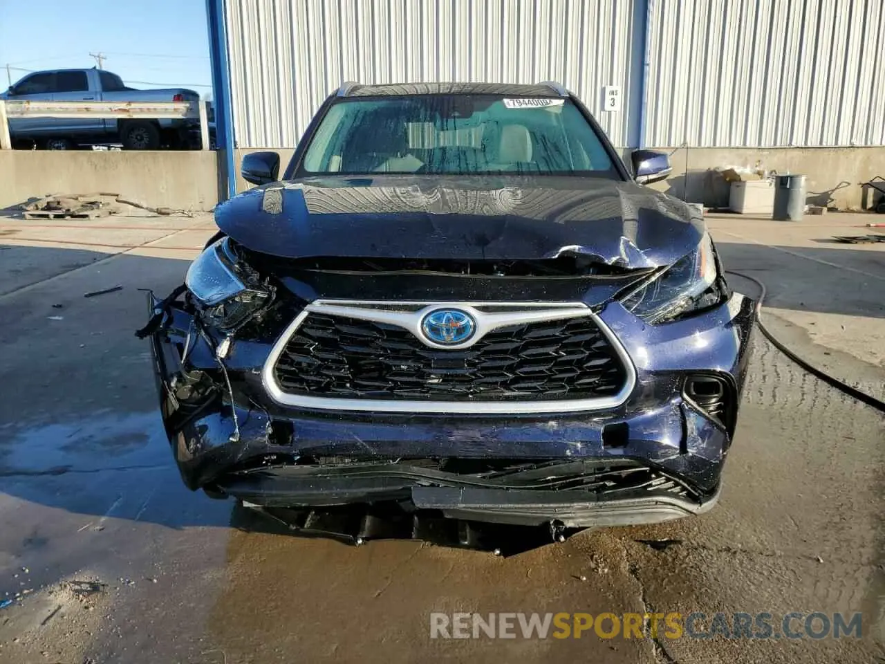 5 fotografías del automóvil dañado 5TDHBRCH8MS515933 TOYOTA HIGHLANDER 2021