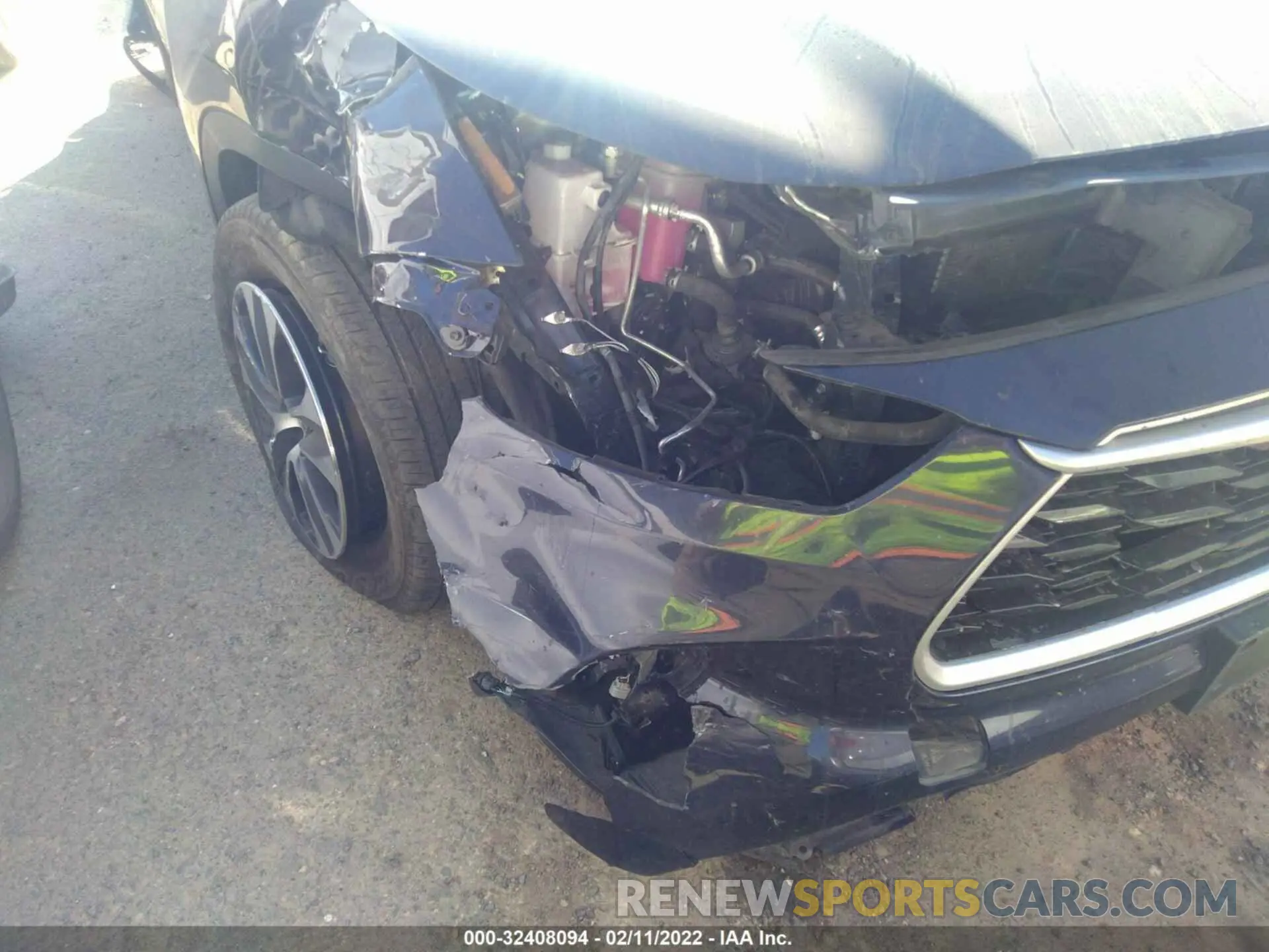 6 fotografías del automóvil dañado 5TDHBRCH8MS517259 TOYOTA HIGHLANDER 2021