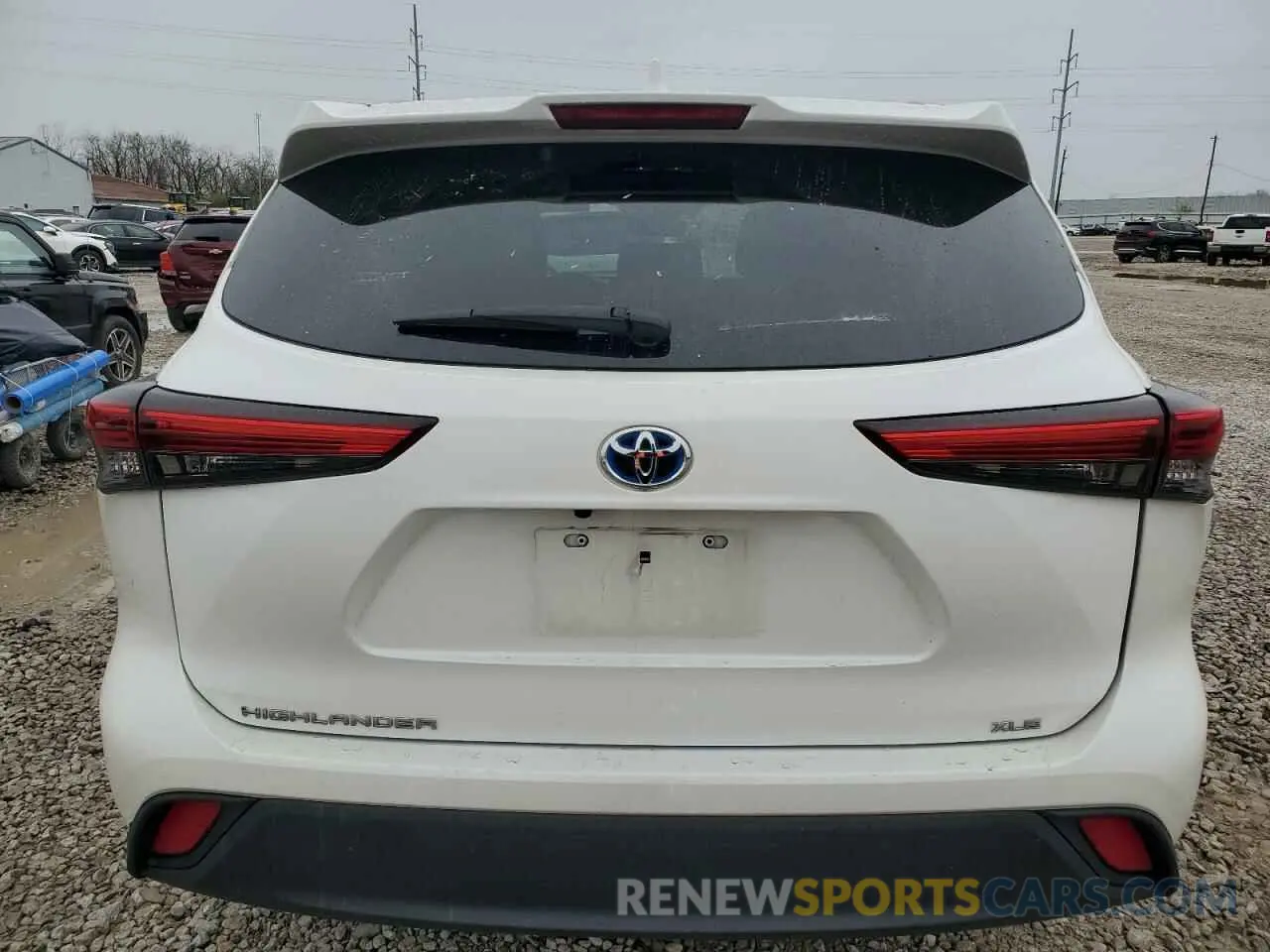 6 fotografías del automóvil dañado 5TDHBRCH9MS033987 TOYOTA HIGHLANDER 2021
