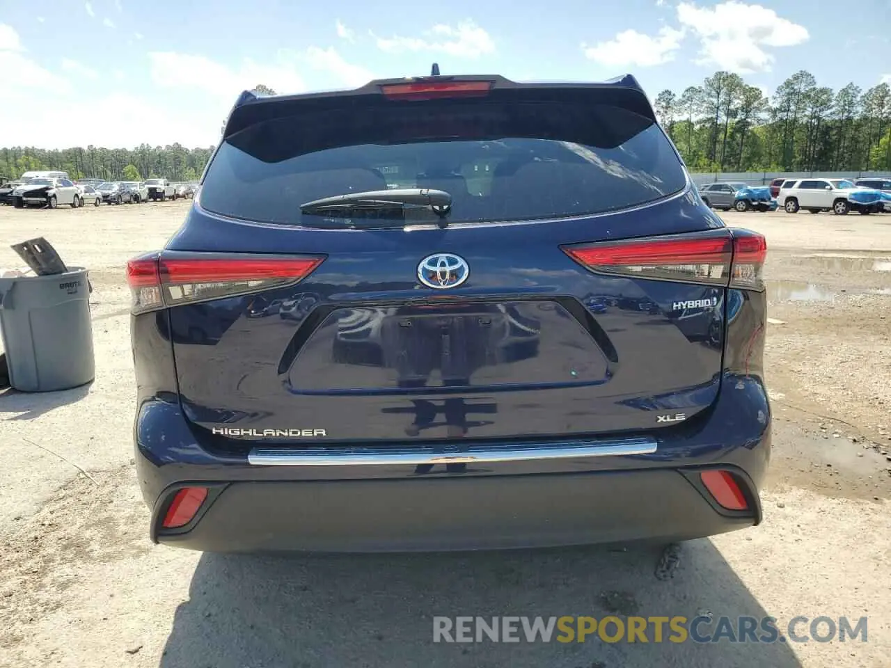 6 fotografías del automóvil dañado 5TDHBRCH9MS534331 TOYOTA HIGHLANDER 2021