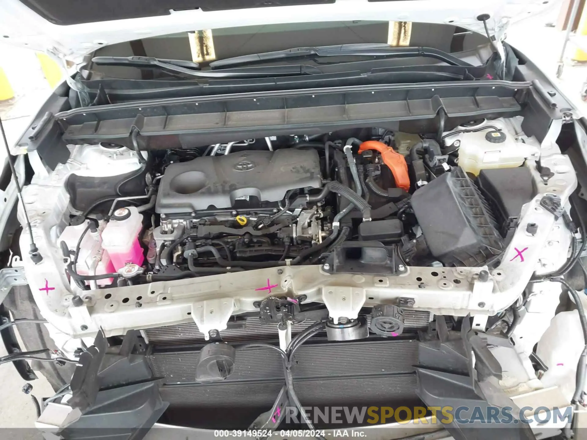 10 fotografías del automóvil dañado 5TDHBRCHXMS521233 TOYOTA HIGHLANDER 2021