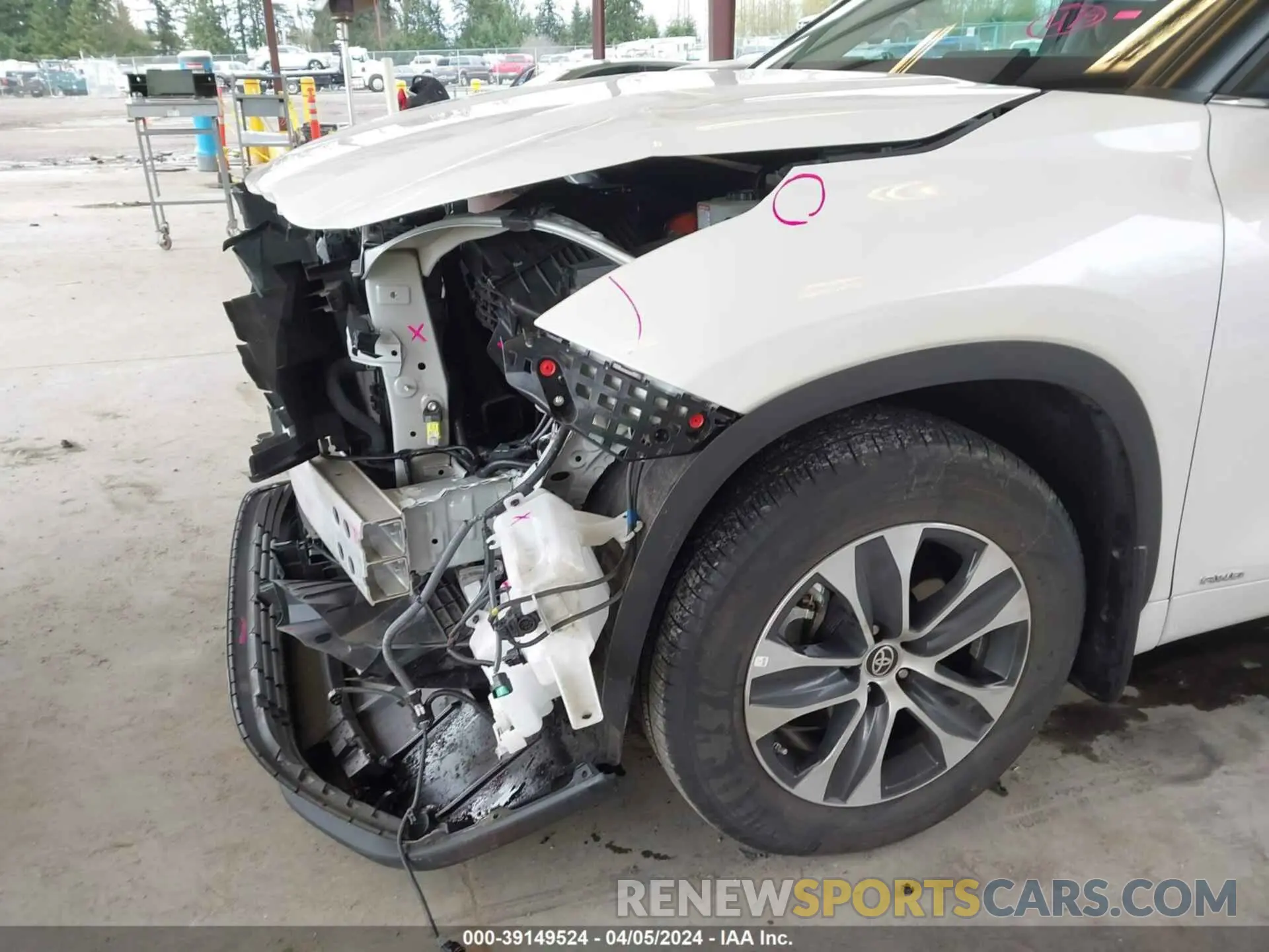 18 fotografías del automóvil dañado 5TDHBRCHXMS521233 TOYOTA HIGHLANDER 2021