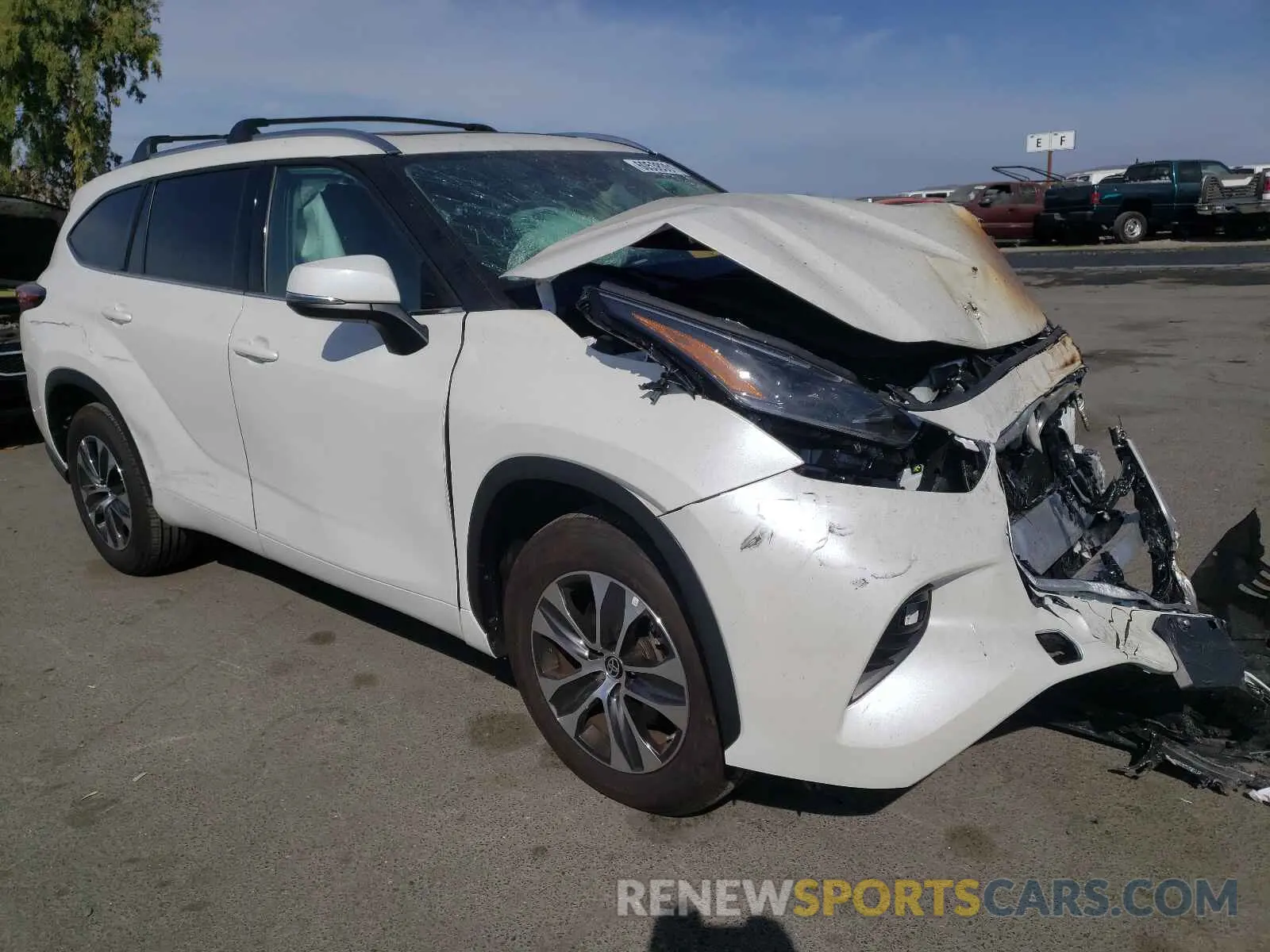 1 fotografías del automóvil dañado 5TDHZRAH1MS034937 TOYOTA HIGHLANDER 2021