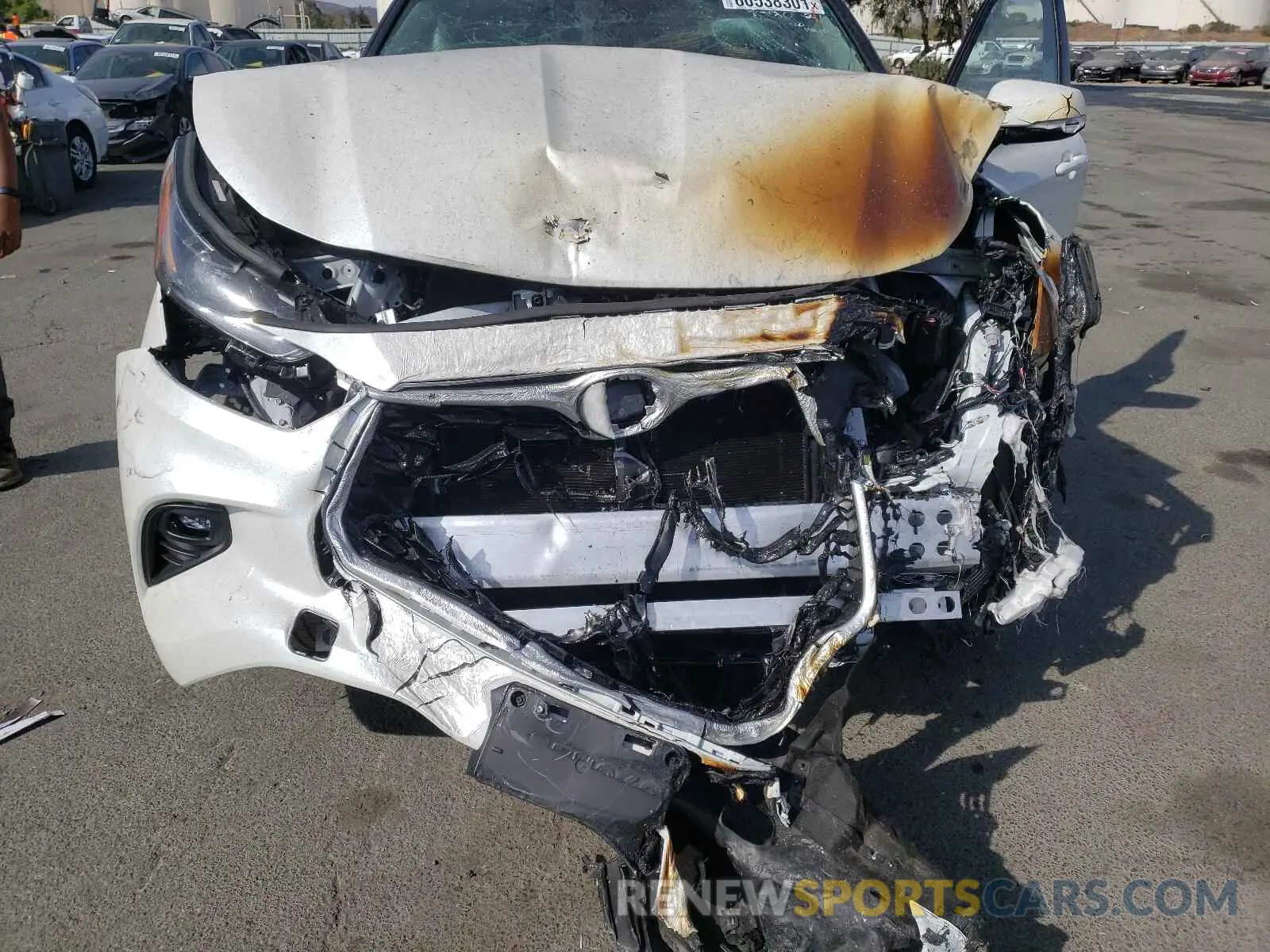 7 fotografías del automóvil dañado 5TDHZRAH1MS034937 TOYOTA HIGHLANDER 2021
