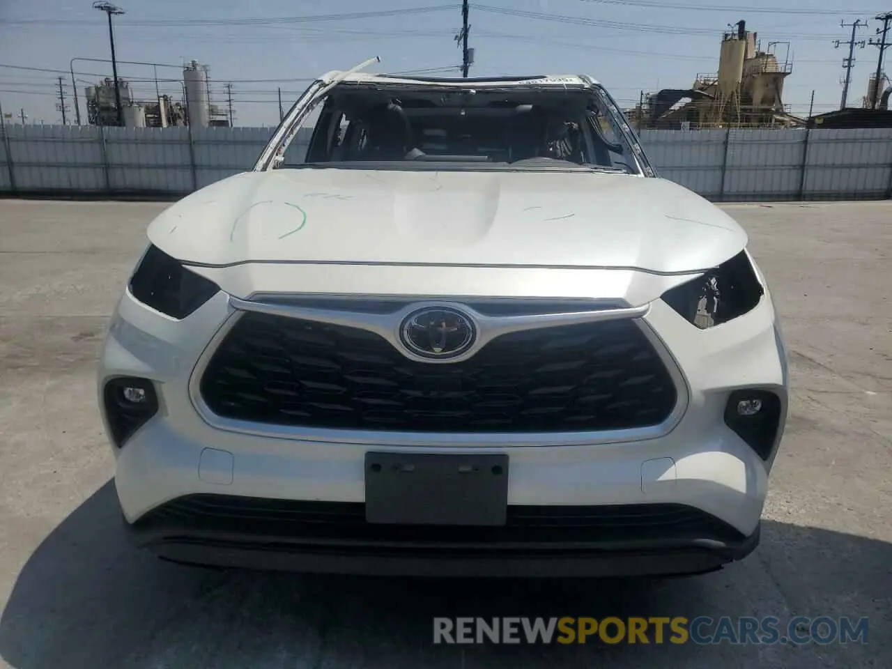 5 fotografías del automóvil dañado 5TDHZRAH4MS078480 TOYOTA HIGHLANDER 2021