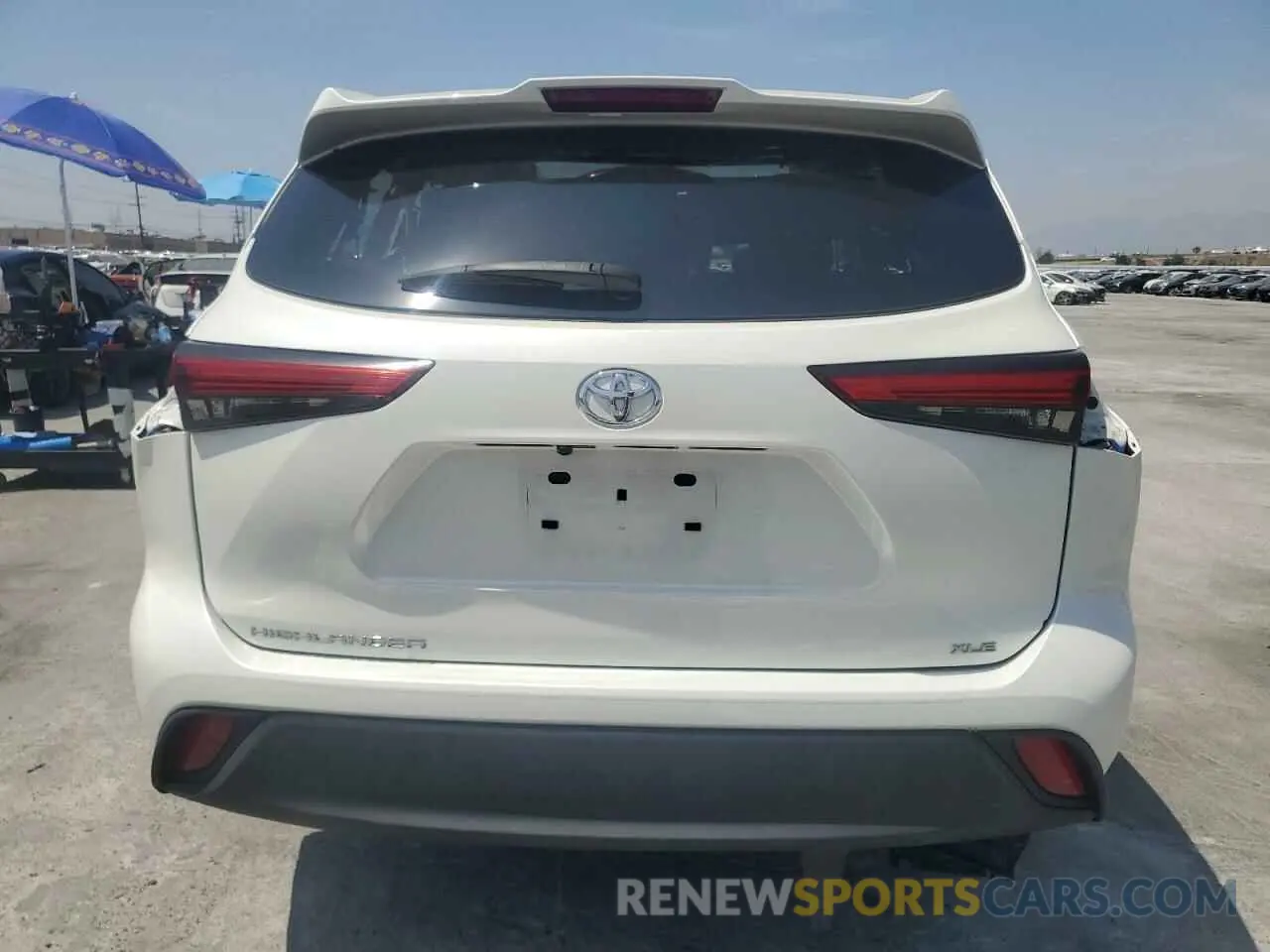 6 fotografías del automóvil dañado 5TDHZRAH4MS078480 TOYOTA HIGHLANDER 2021
