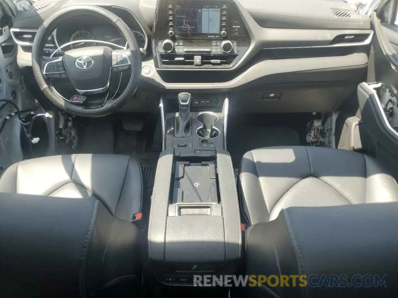 8 fotografías del automóvil dañado 5TDHZRAH4MS078480 TOYOTA HIGHLANDER 2021