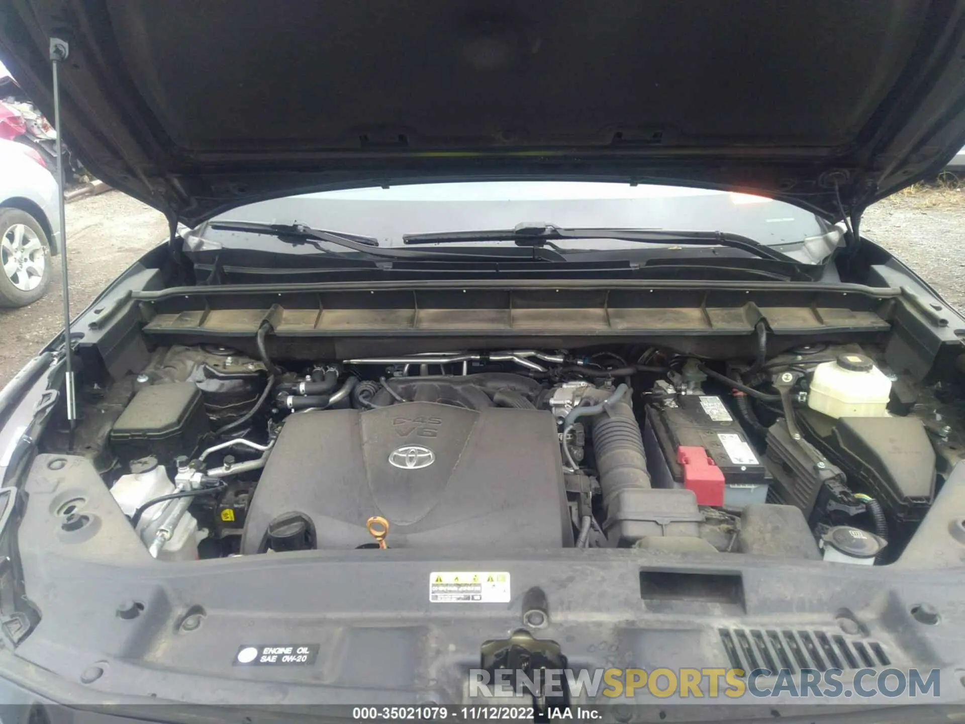 10 fotografías del automóvil dañado 5TDHZRAH6MS058098 TOYOTA HIGHLANDER 2021
