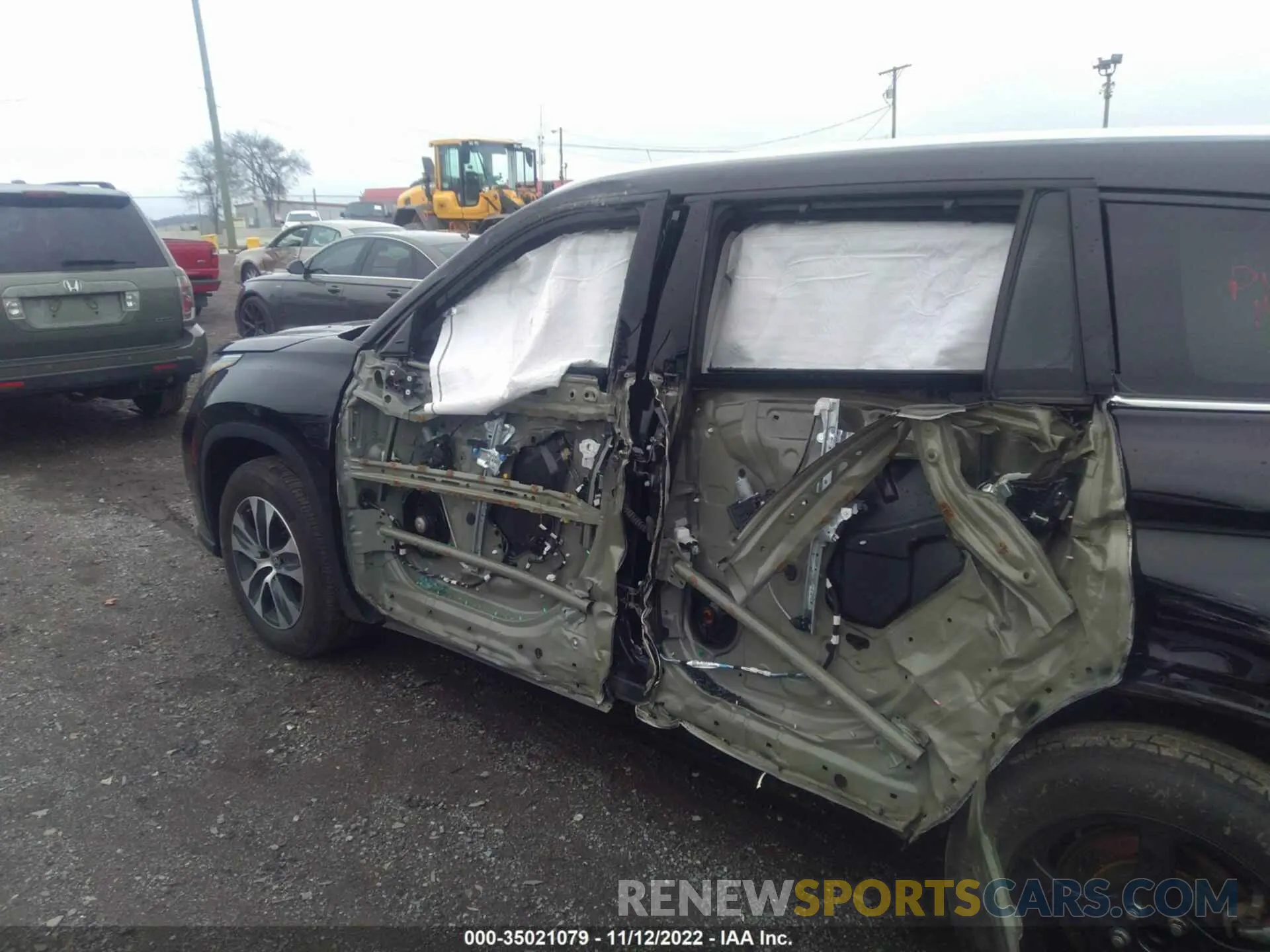 6 fotografías del automóvil dañado 5TDHZRAH6MS058098 TOYOTA HIGHLANDER 2021