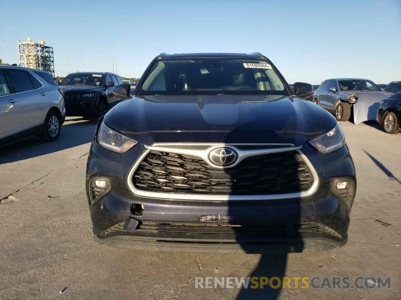 5 fotografías del automóvil dañado 5TDHZRAH7MS079784 TOYOTA HIGHLANDER 2021