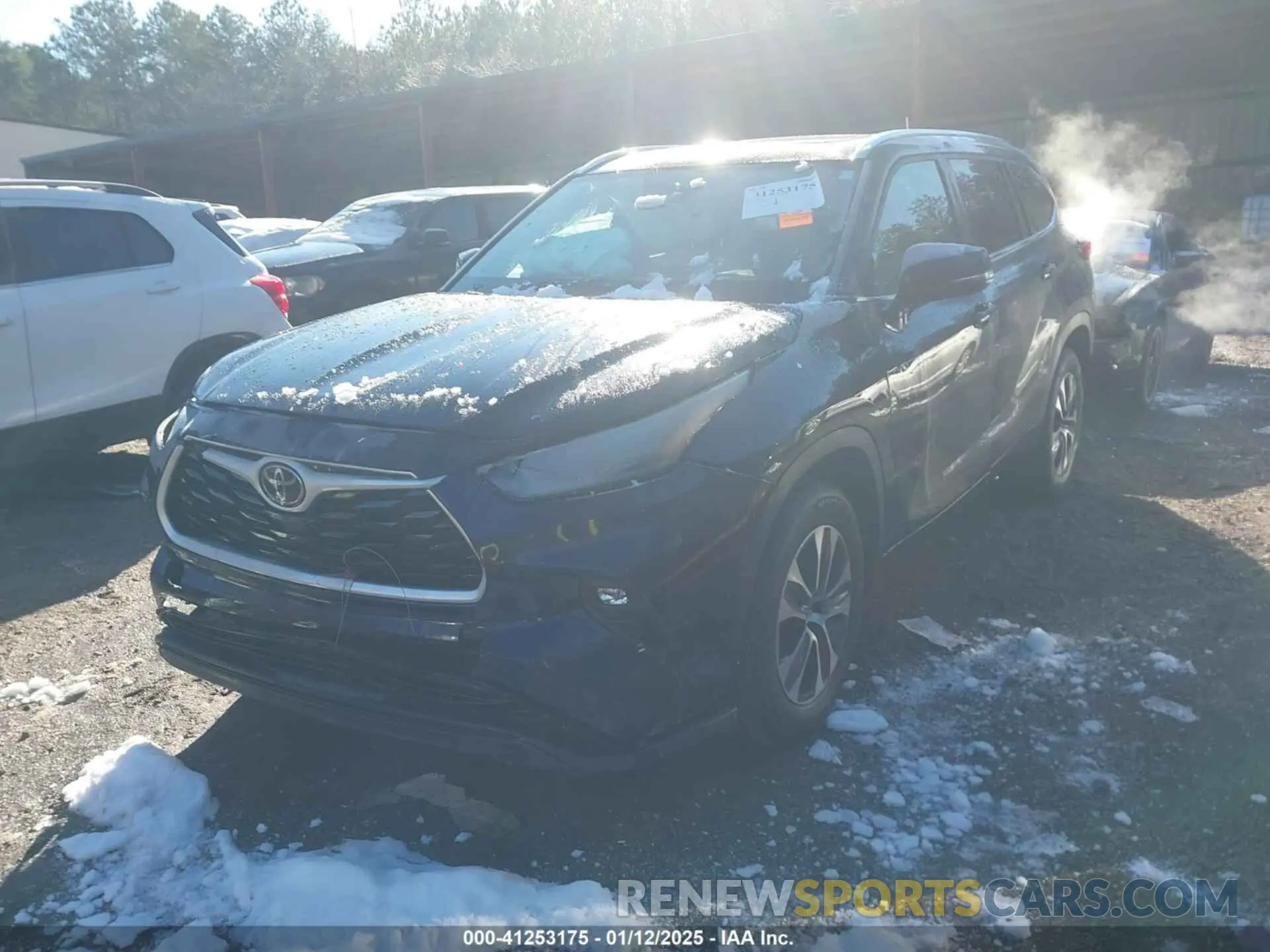 2 fotografías del automóvil dañado 5TDHZRAHXMS051445 TOYOTA HIGHLANDER 2021