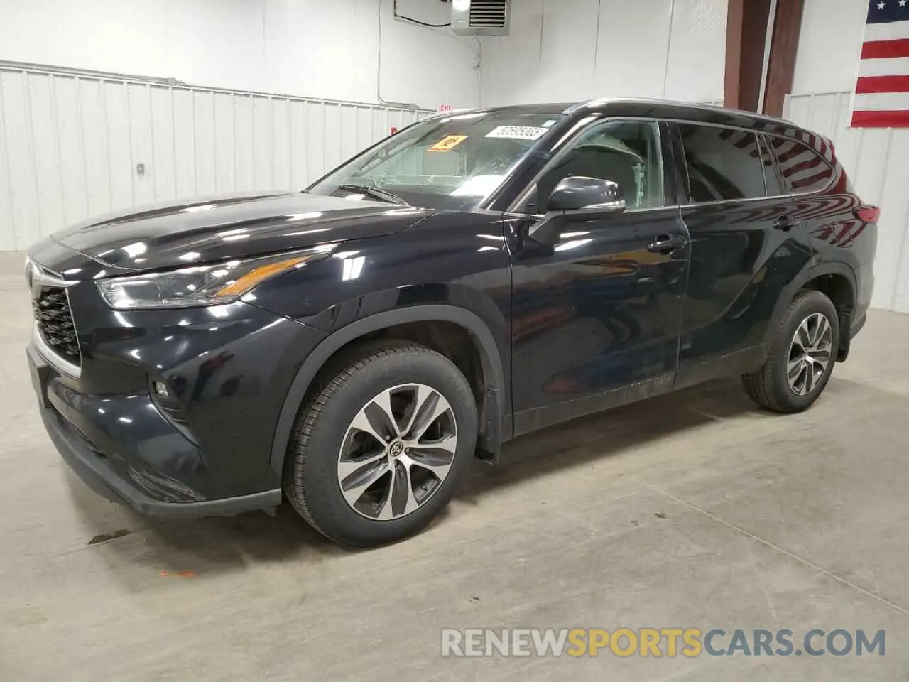 1 fotografías del automóvil dañado 5TDHZRBH0MS063991 TOYOTA HIGHLANDER 2021