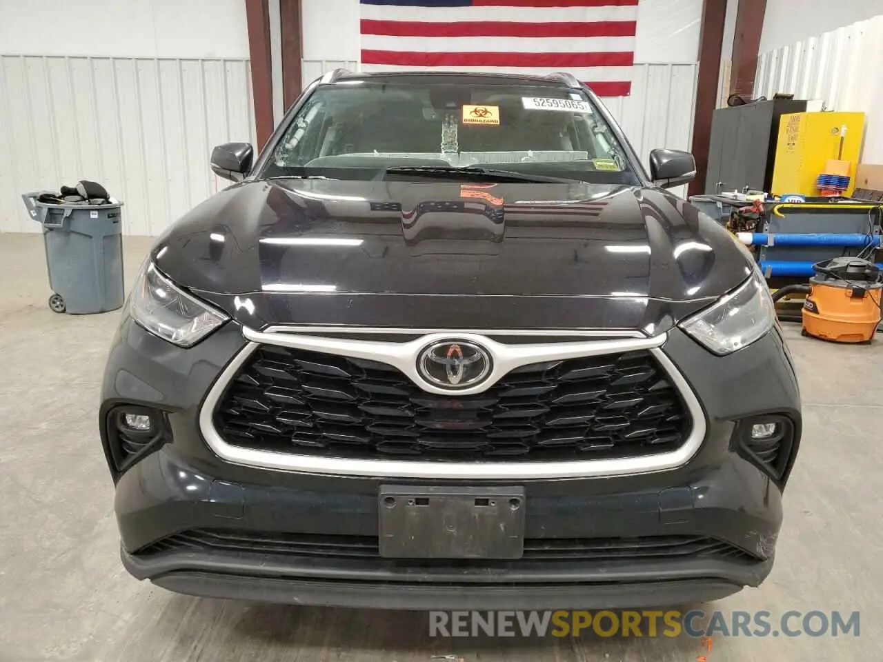5 fotografías del automóvil dañado 5TDHZRBH0MS063991 TOYOTA HIGHLANDER 2021