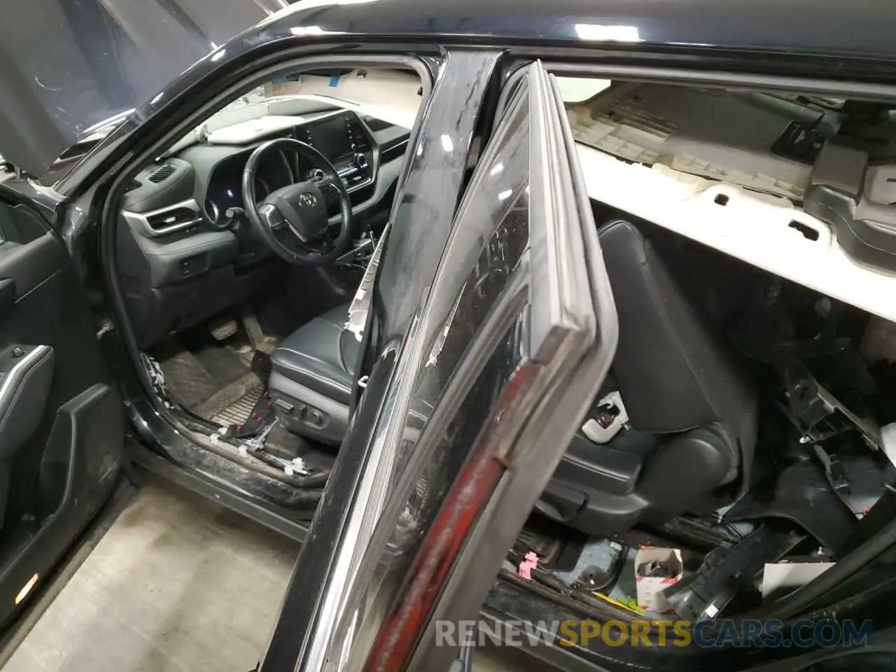8 fotografías del automóvil dañado 5TDHZRBH0MS063991 TOYOTA HIGHLANDER 2021