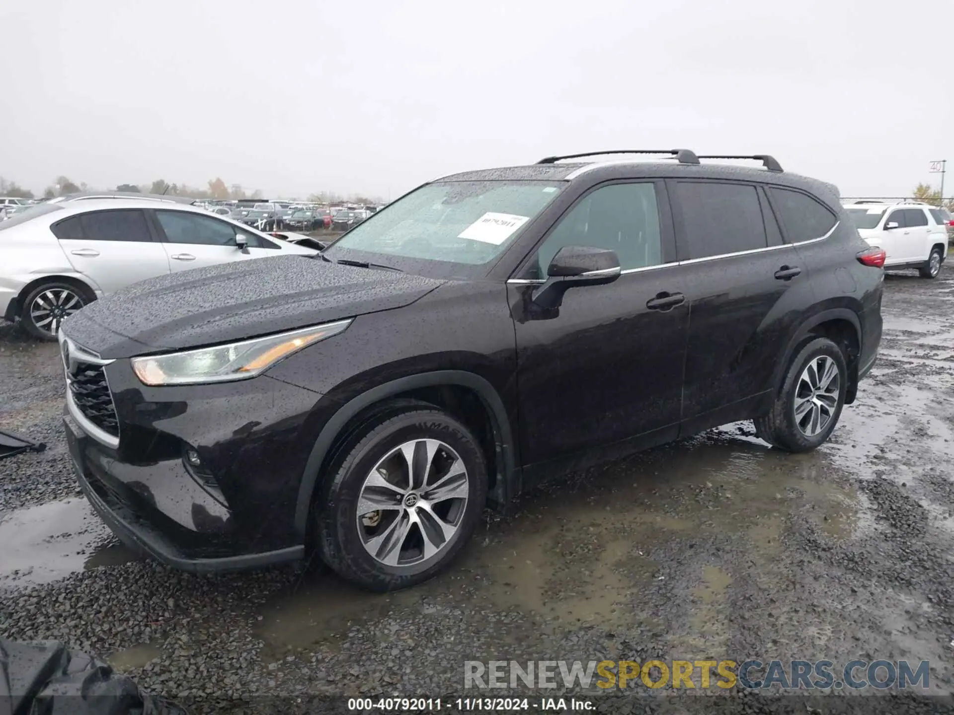 2 fotografías del automóvil dañado 5TDHZRBH0MS156705 TOYOTA HIGHLANDER 2021