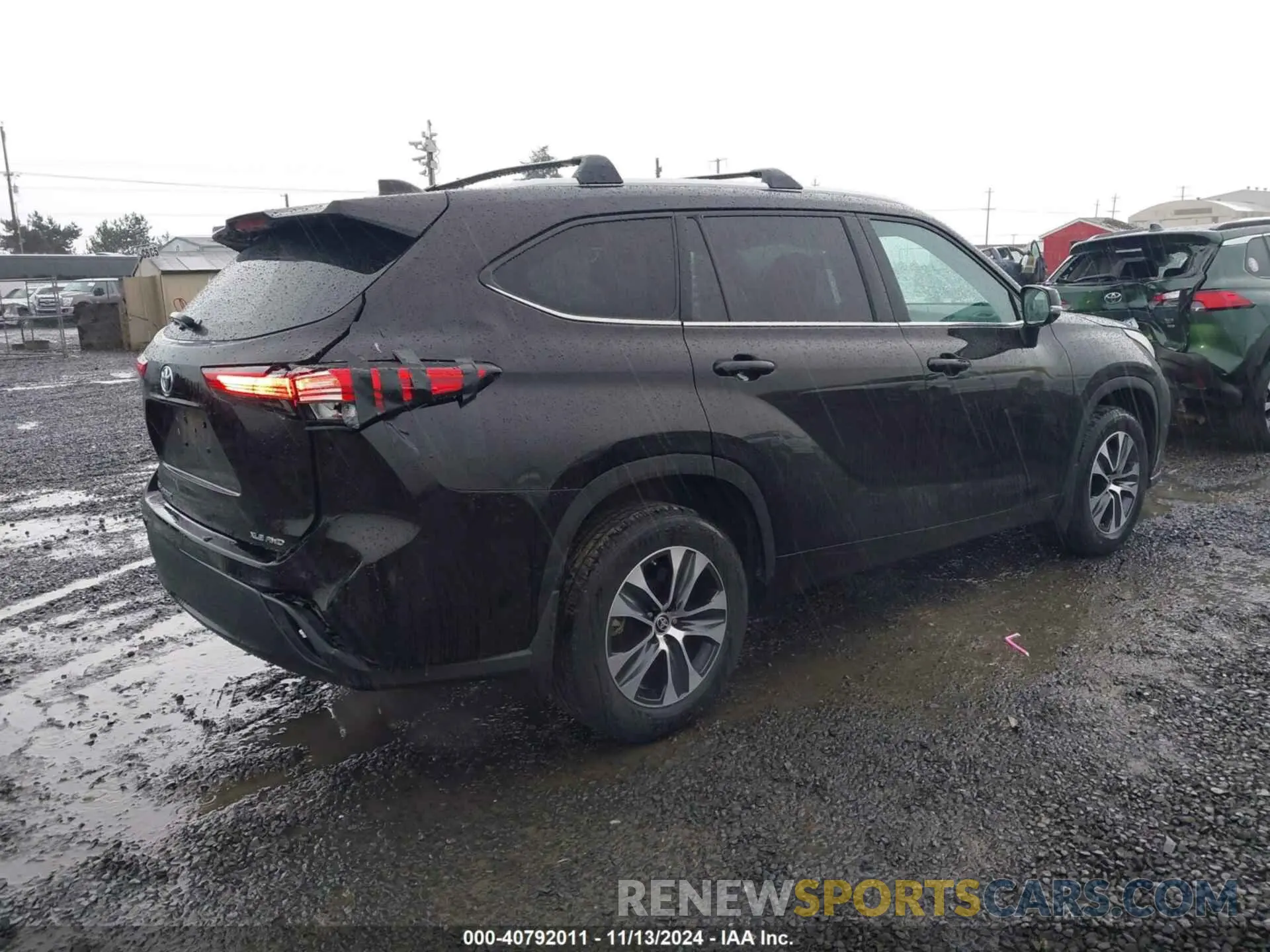 4 fotografías del automóvil dañado 5TDHZRBH0MS156705 TOYOTA HIGHLANDER 2021