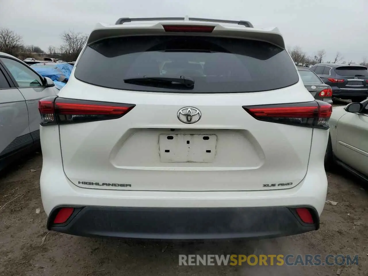 6 fotografías del automóvil dañado 5TDHZRBH1MS523353 TOYOTA HIGHLANDER 2021