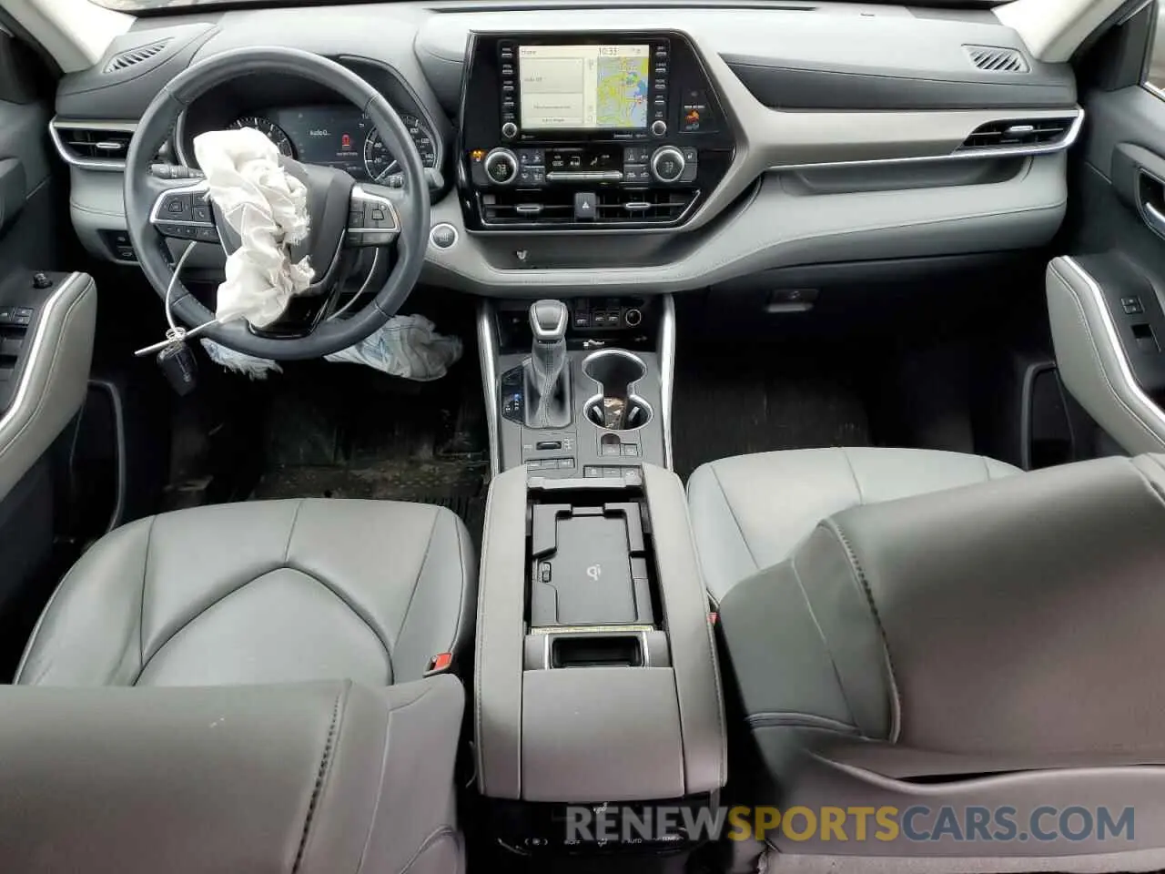 8 fotografías del automóvil dañado 5TDHZRBH1MS523353 TOYOTA HIGHLANDER 2021