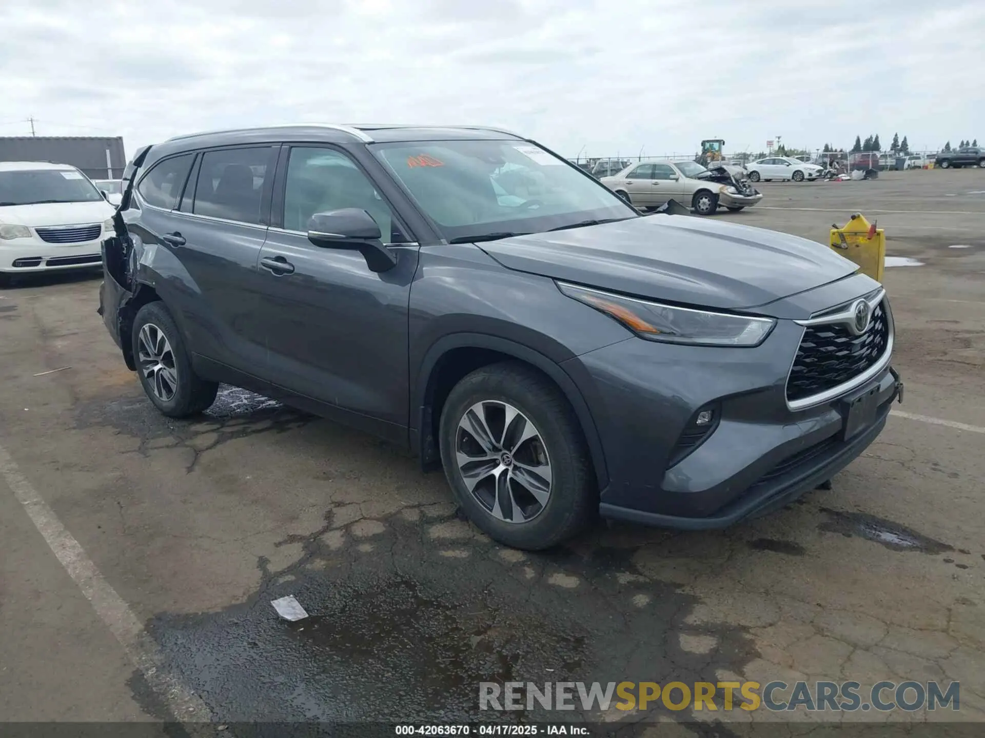 1 fotografías del automóvil dañado 5TDHZRBH2MS065077 TOYOTA HIGHLANDER 2021