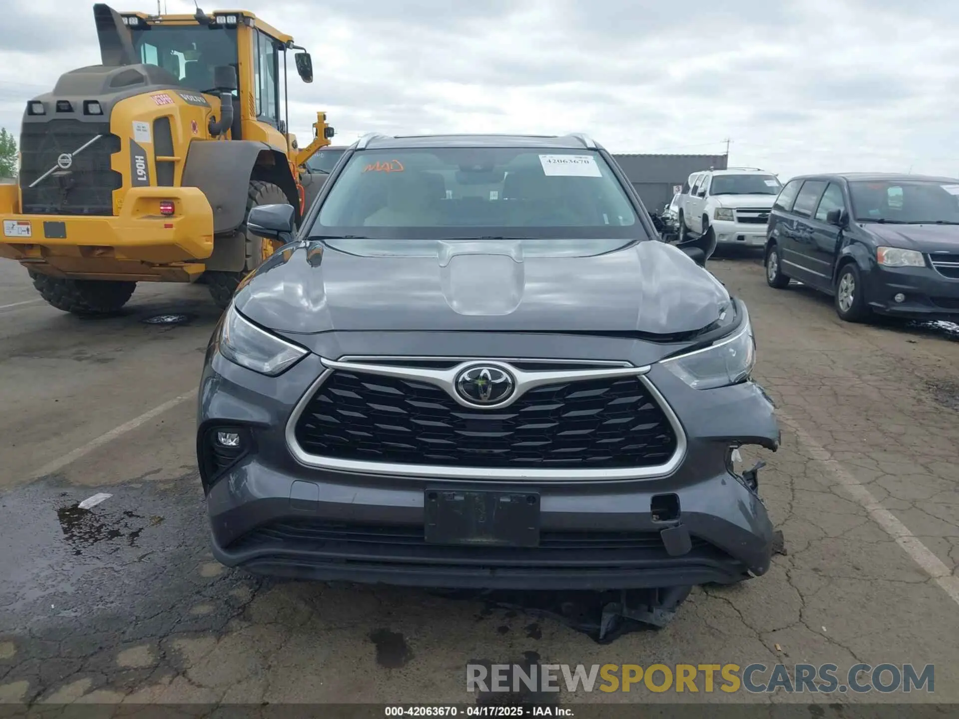 12 fotografías del automóvil dañado 5TDHZRBH2MS065077 TOYOTA HIGHLANDER 2021