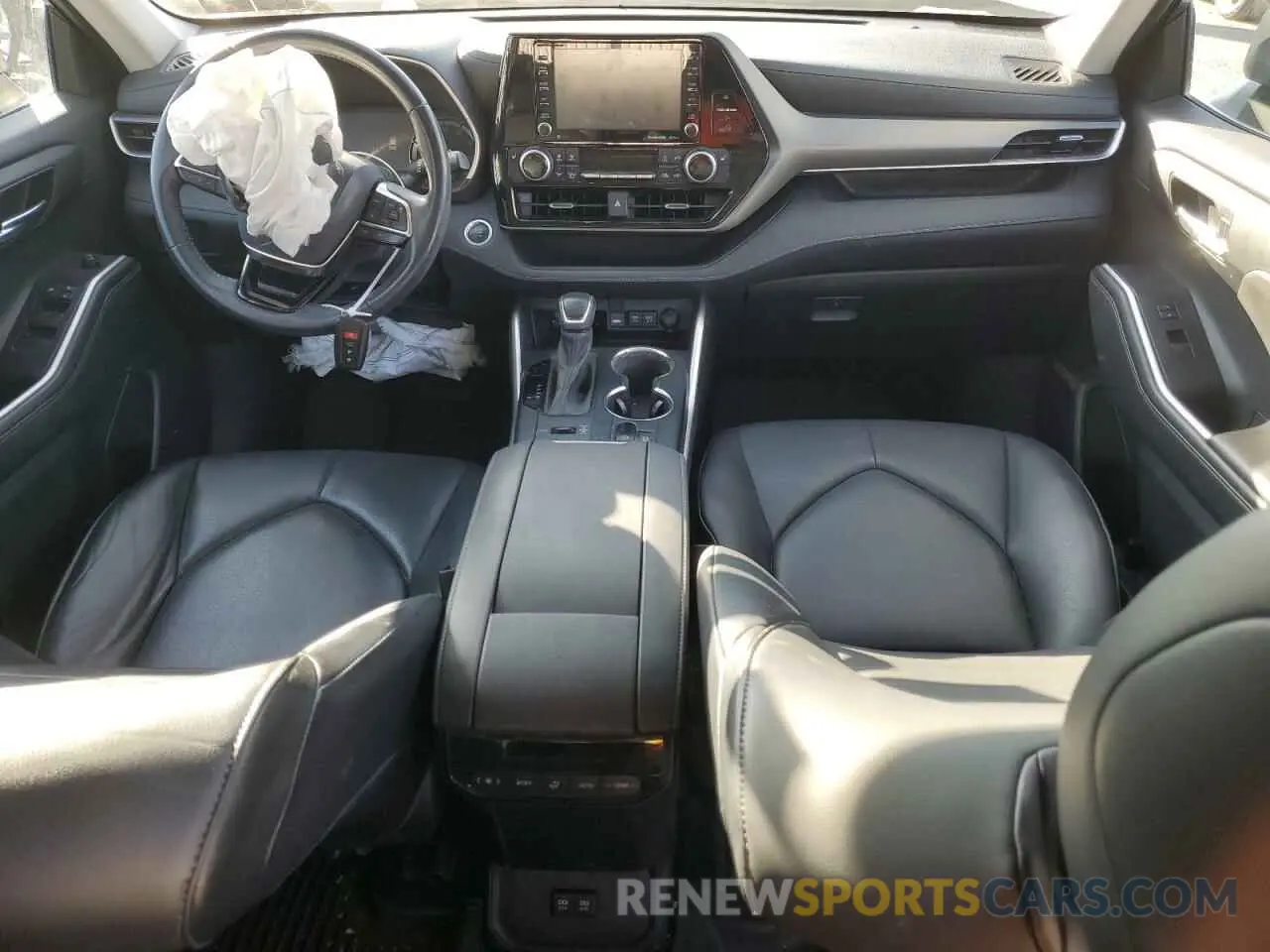 8 fotografías del automóvil dañado 5TDHZRBH2MS545345 TOYOTA HIGHLANDER 2021