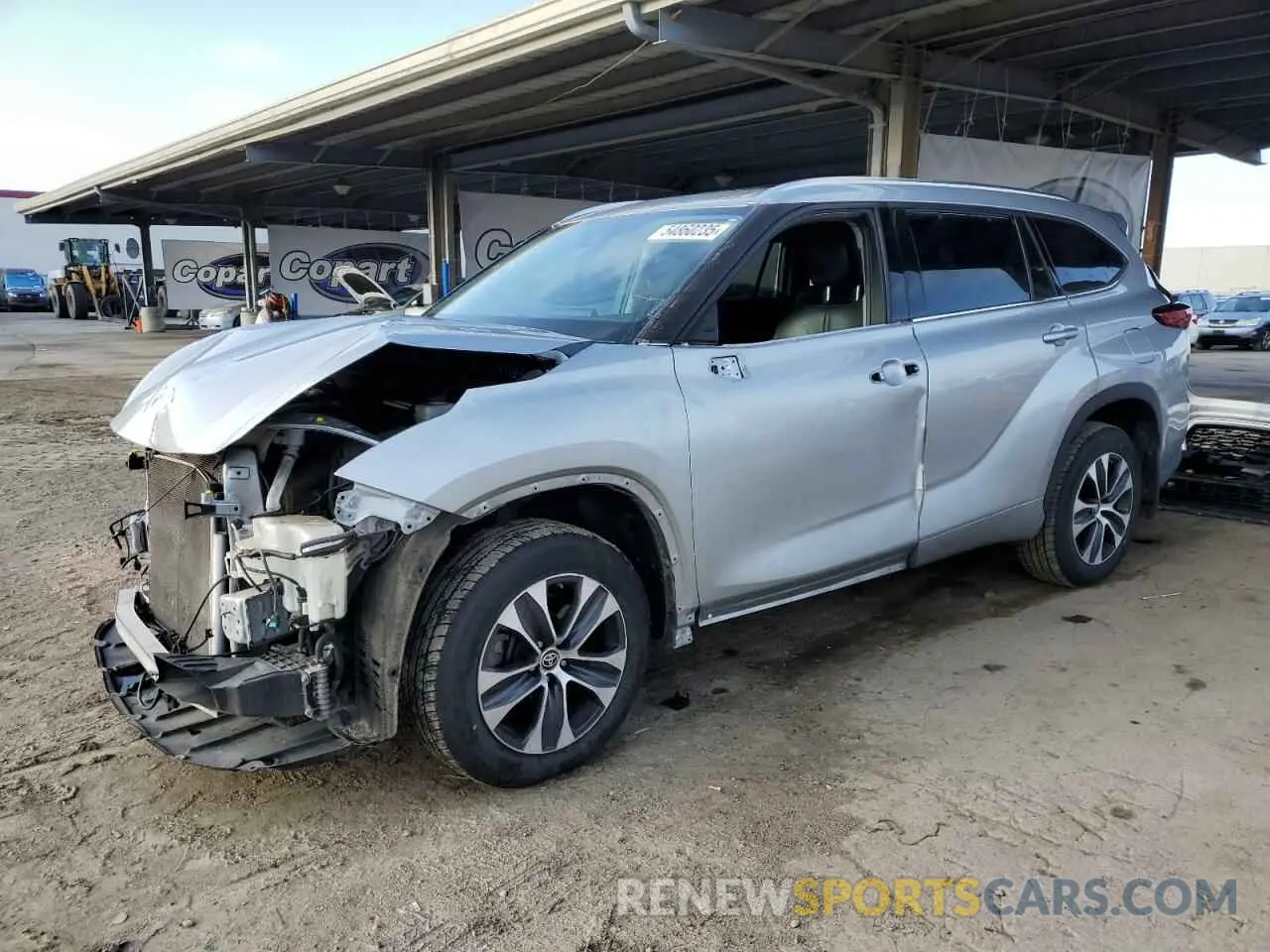 1 fotografías del automóvil dañado 5TDHZRBH2MS555177 TOYOTA HIGHLANDER 2021