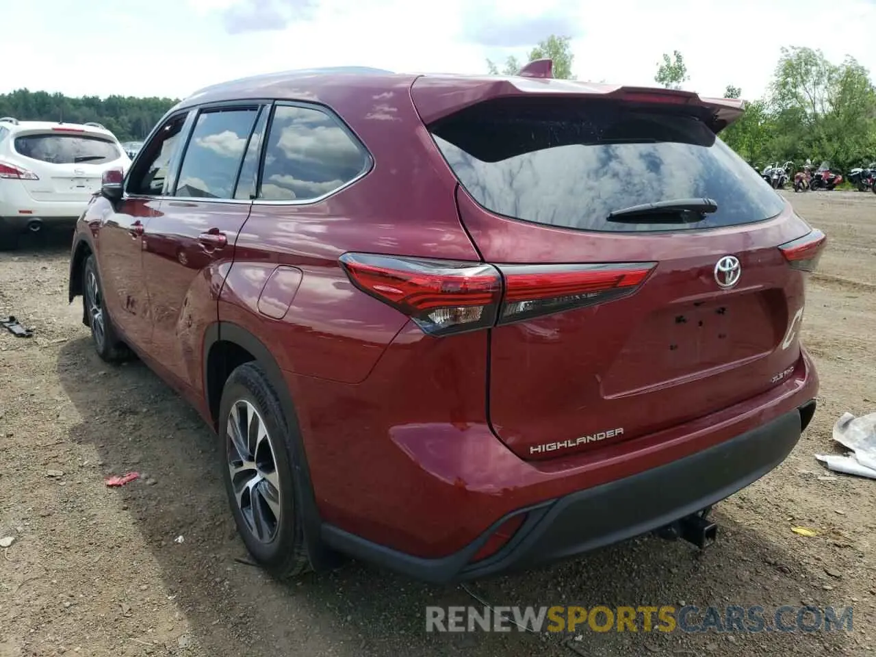 3 fotografías del automóvil dañado 5TDHZRBH6MS124115 TOYOTA HIGHLANDER 2021