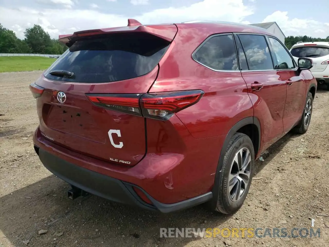 4 fotografías del automóvil dañado 5TDHZRBH6MS124115 TOYOTA HIGHLANDER 2021
