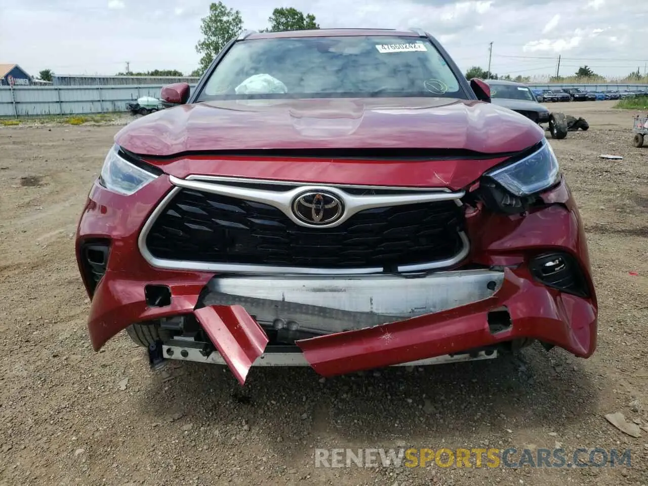 9 fotografías del automóvil dañado 5TDHZRBH6MS124115 TOYOTA HIGHLANDER 2021