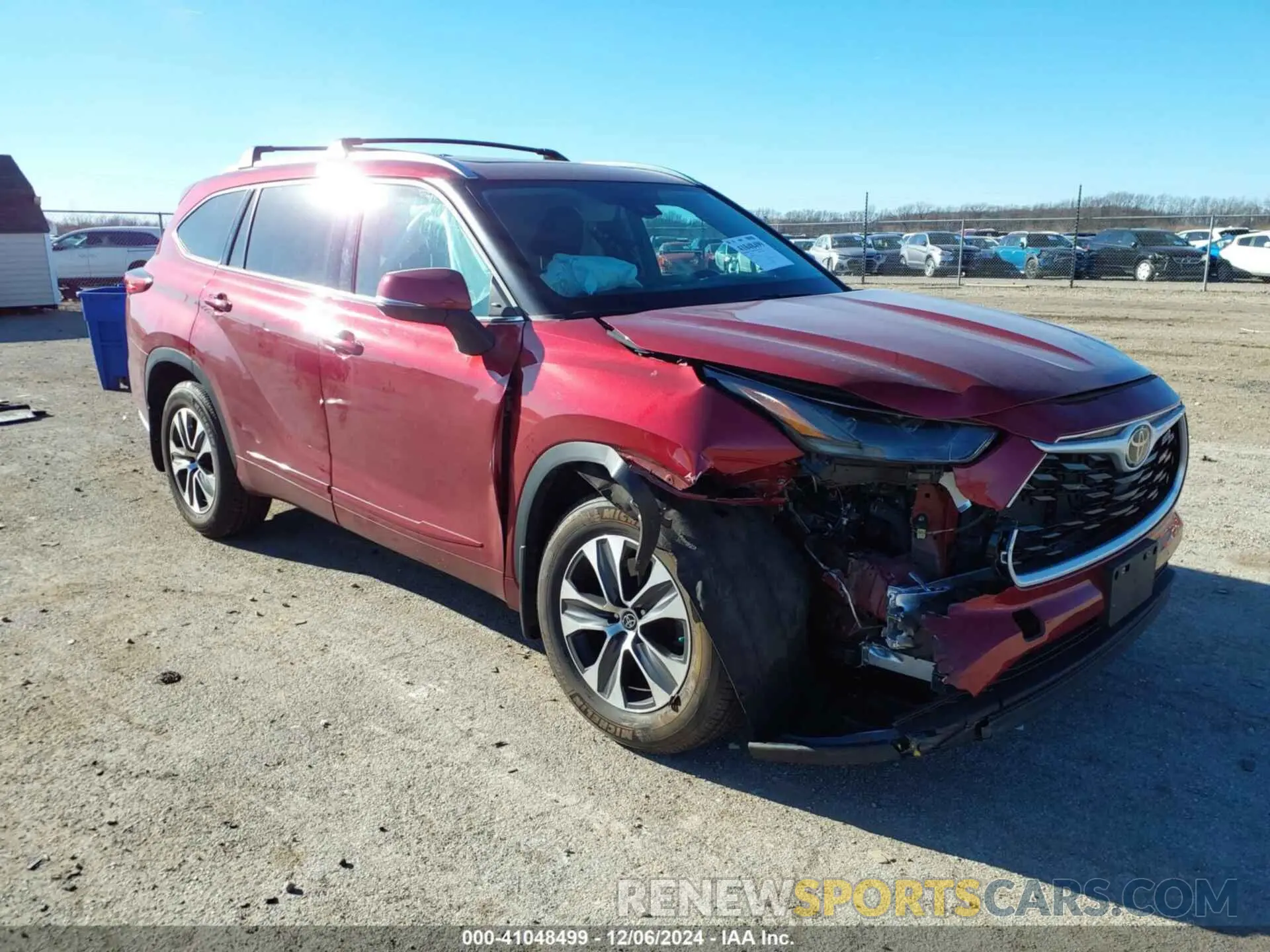 1 fotografías del automóvil dañado 5TDHZRBH7MS559225 TOYOTA HIGHLANDER 2021