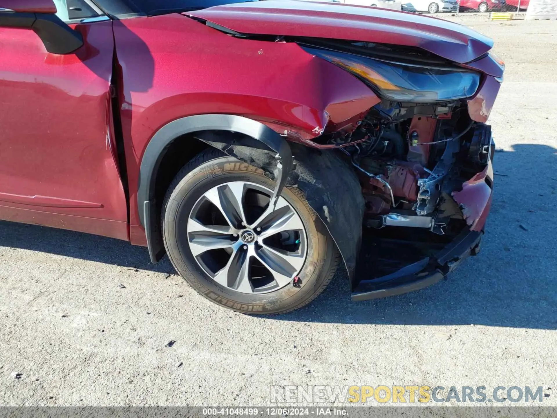 6 fotografías del automóvil dañado 5TDHZRBH7MS559225 TOYOTA HIGHLANDER 2021