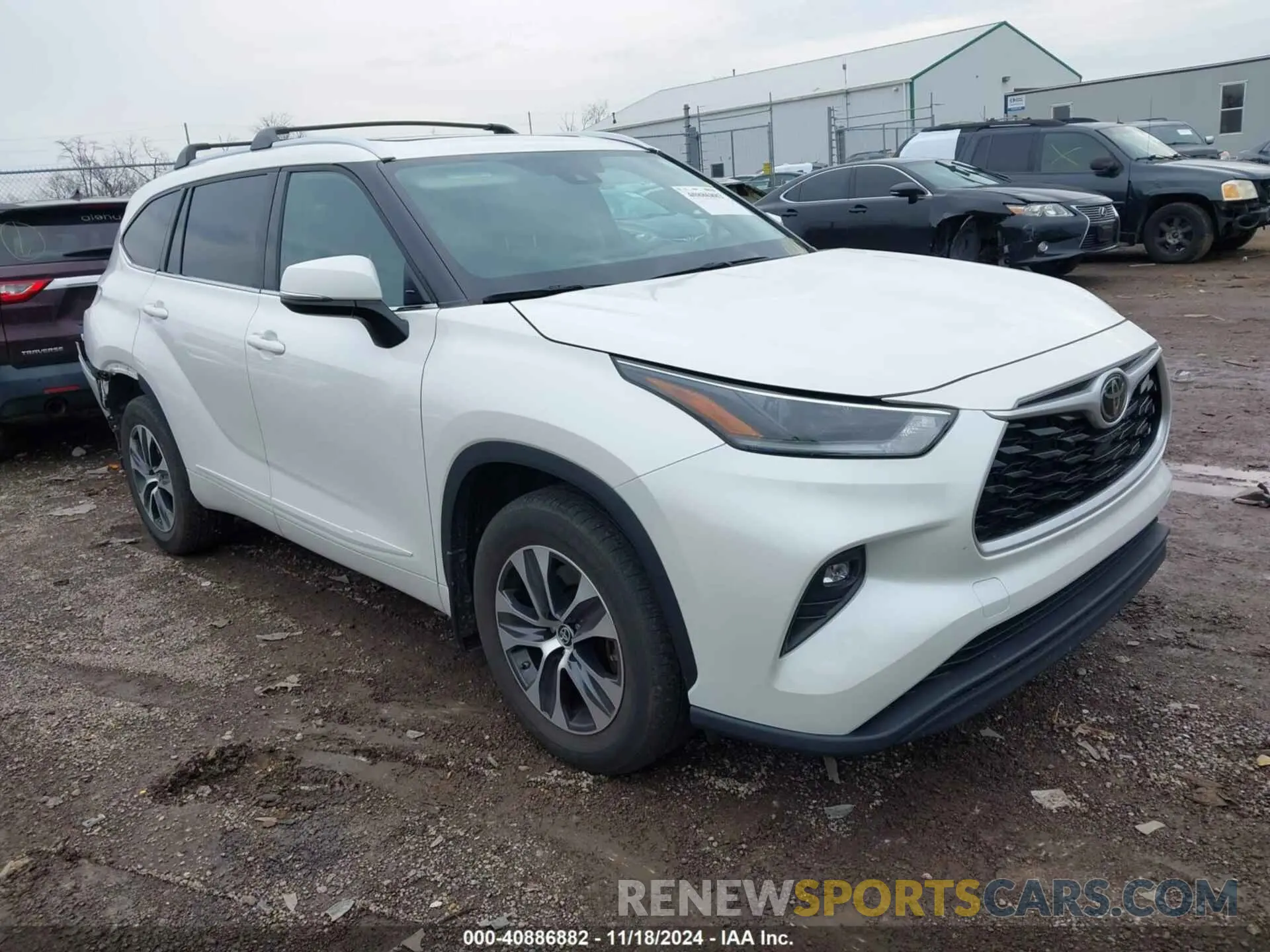 1 fotografías del automóvil dañado 5TDHZRBH8MS138517 TOYOTA HIGHLANDER 2021