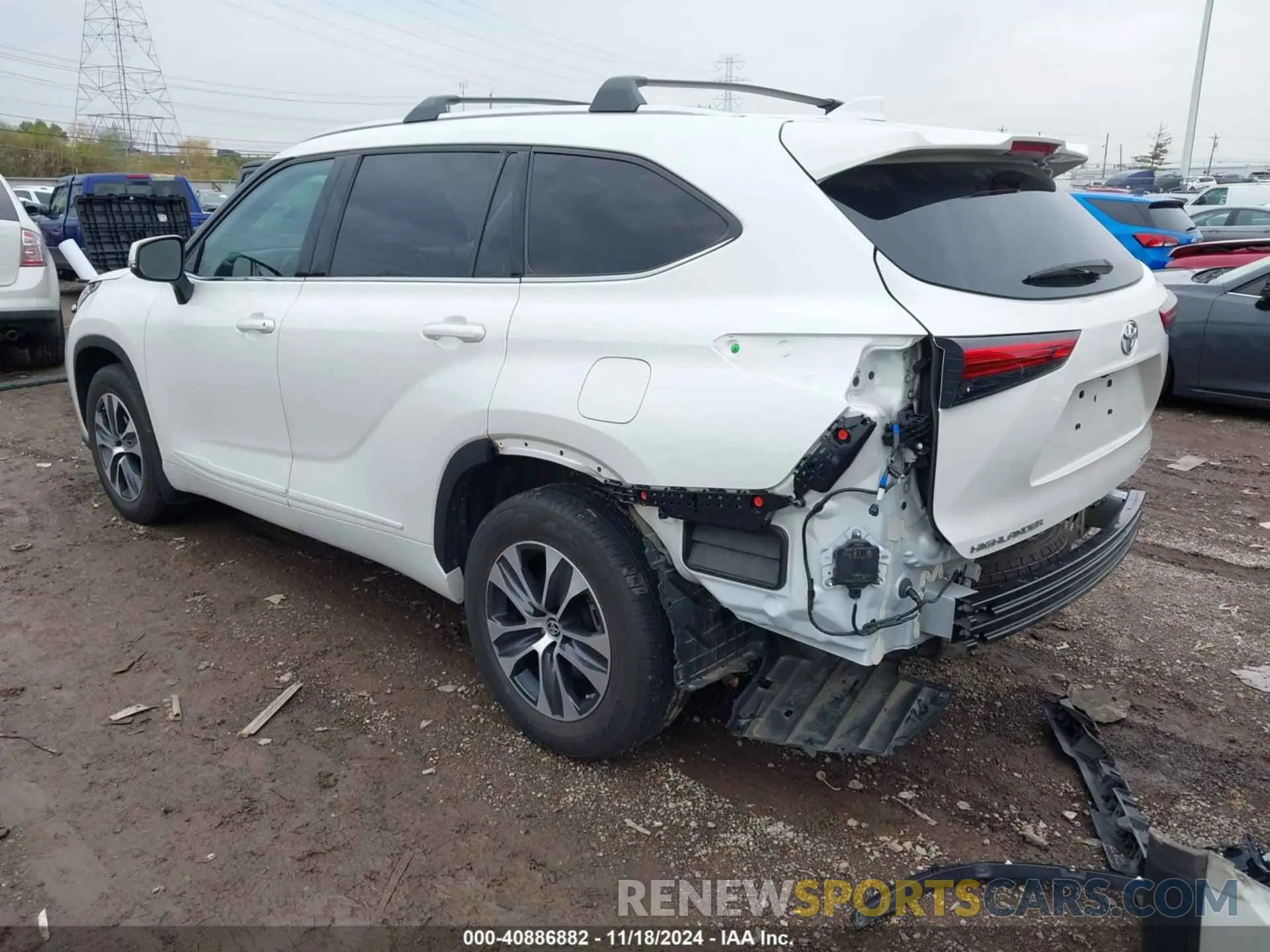 3 fotografías del automóvil dañado 5TDHZRBH8MS138517 TOYOTA HIGHLANDER 2021