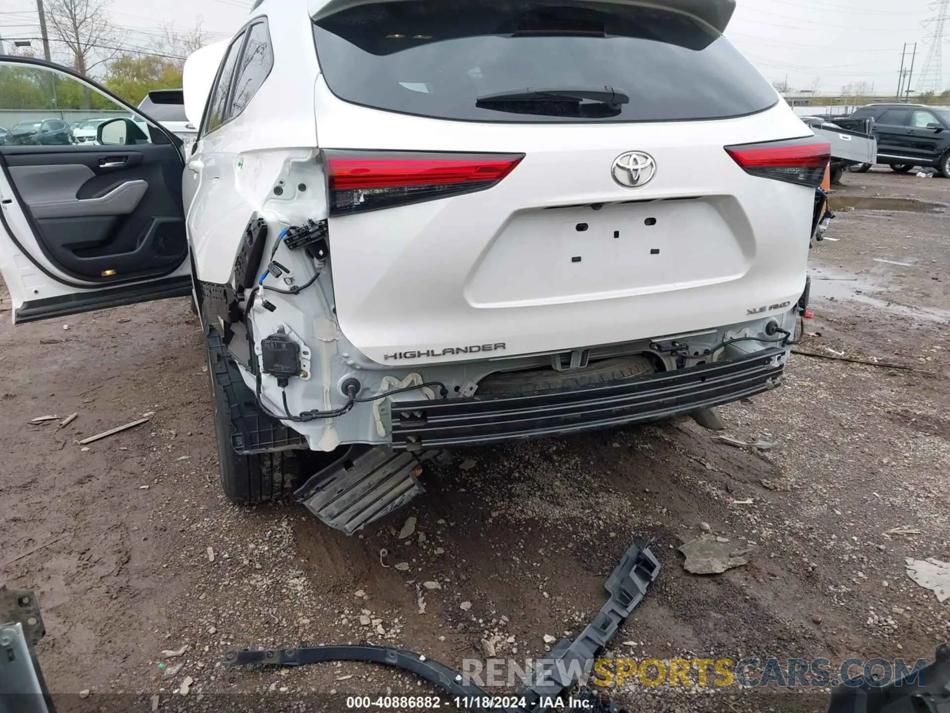 6 fotografías del automóvil dañado 5TDHZRBH8MS138517 TOYOTA HIGHLANDER 2021