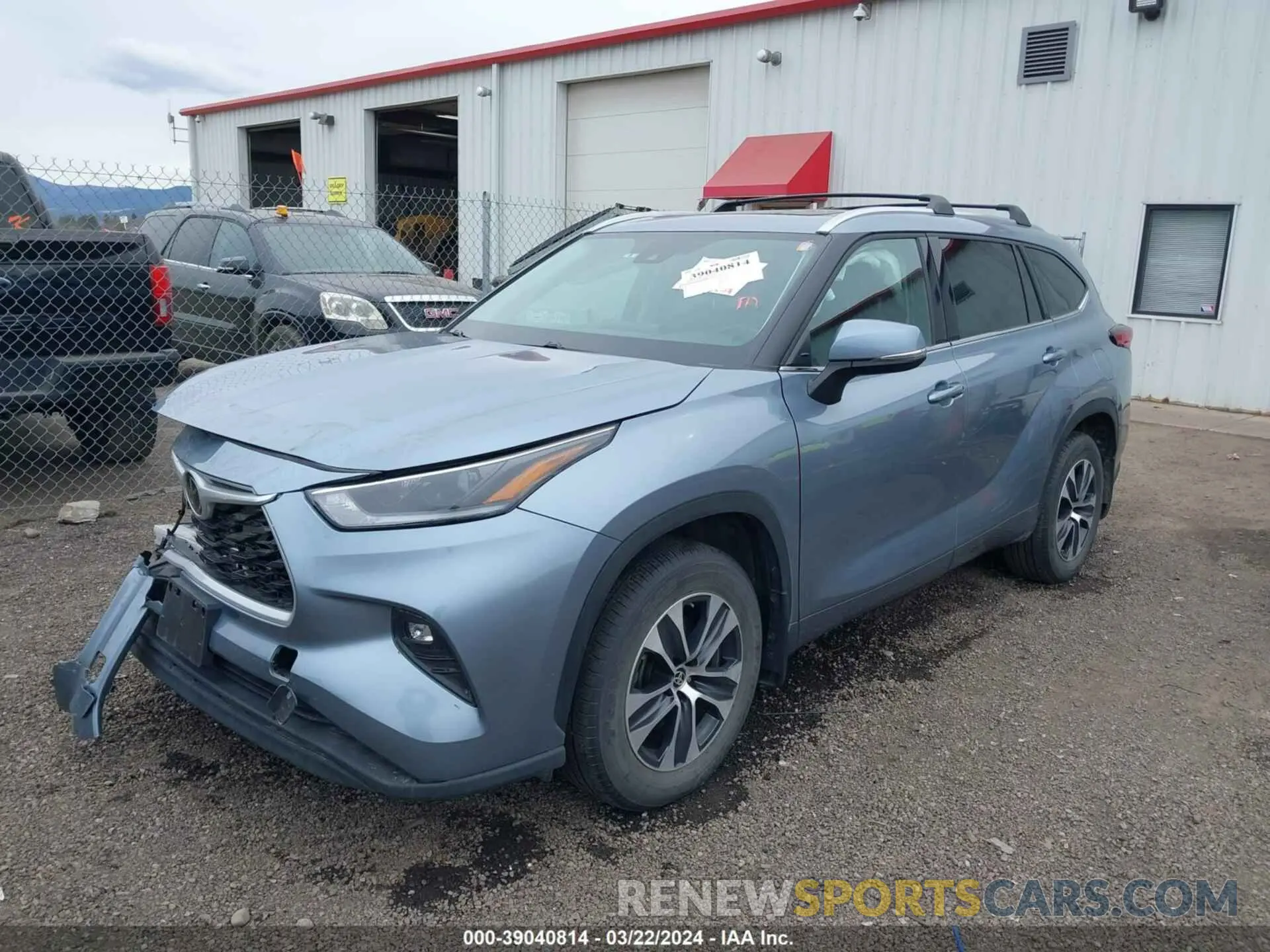 2 fotografías del automóvil dañado 5TDHZRBH9MS150885 TOYOTA HIGHLANDER 2021