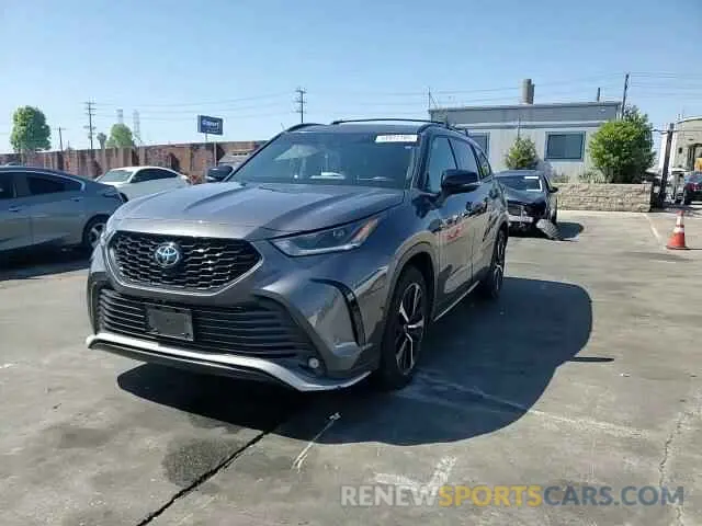 14 fotografías del automóvil dañado 5TDJZRAH7MS059973 TOYOTA HIGHLANDER 2021