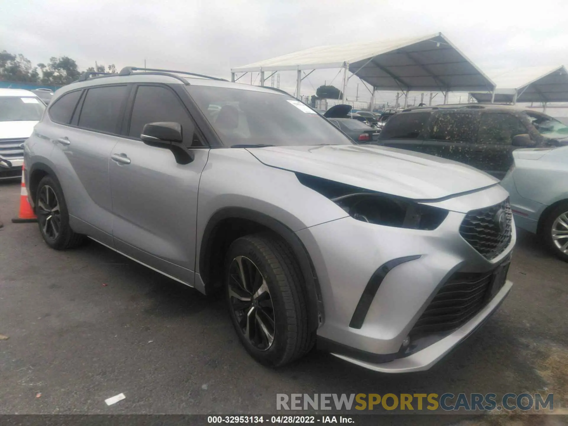 1 fotografías del automóvil dañado 5TDJZRAH9MS056993 TOYOTA HIGHLANDER 2021
