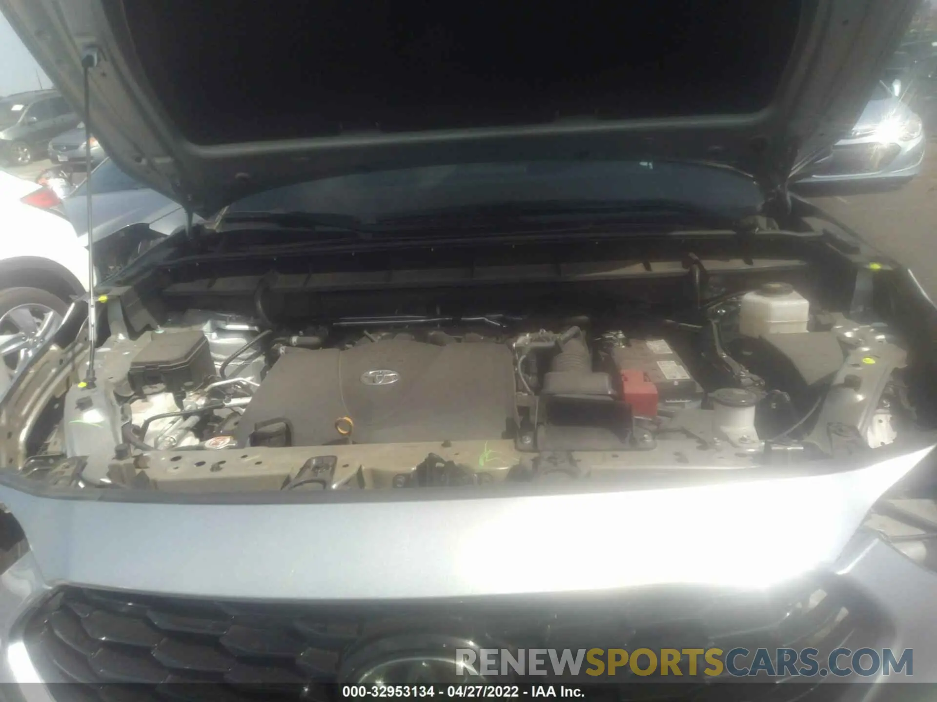 10 fotografías del automóvil dañado 5TDJZRAH9MS056993 TOYOTA HIGHLANDER 2021