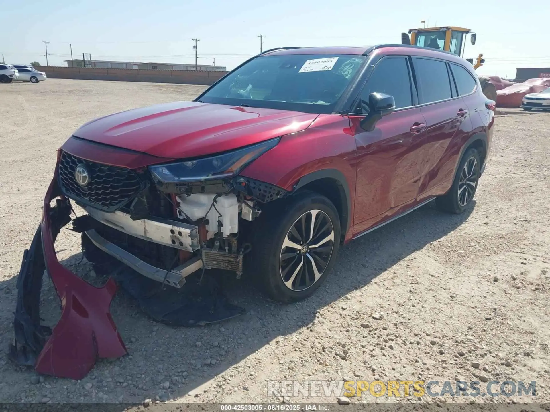 2 fotografías del automóvil dañado 5TDJZRBH0MS062146 TOYOTA HIGHLANDER 2021