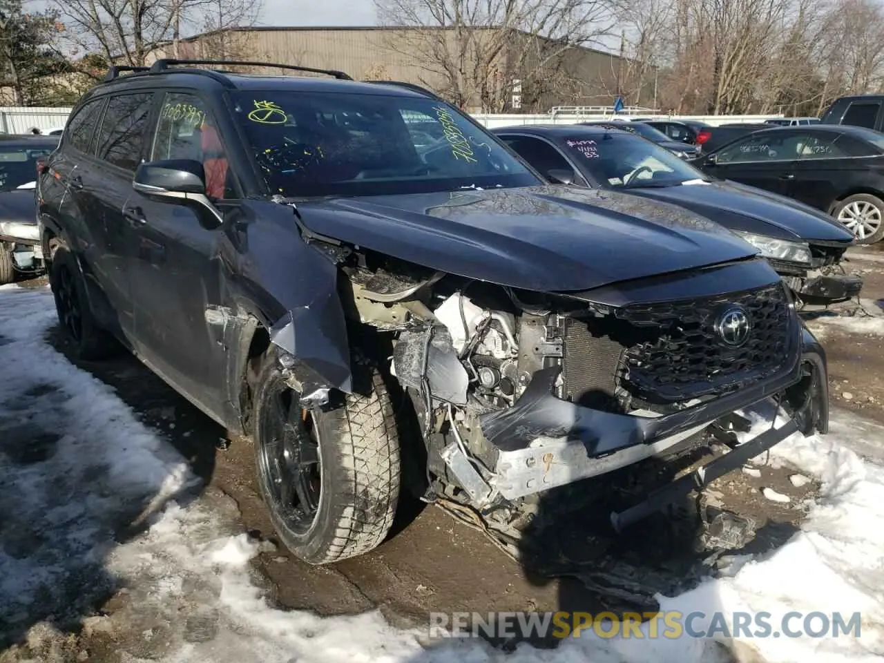 10 fotografías del automóvil dañado 5TDJZRBH0MS066181 TOYOTA HIGHLANDER 2021
